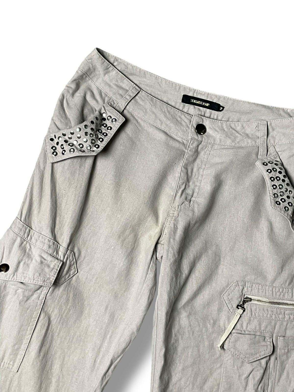 Japanese Brand × Tornado Mart × Vintage TORNADO MART Linen Cargo Pants (91) Size US 29 - 6 Thumbnail