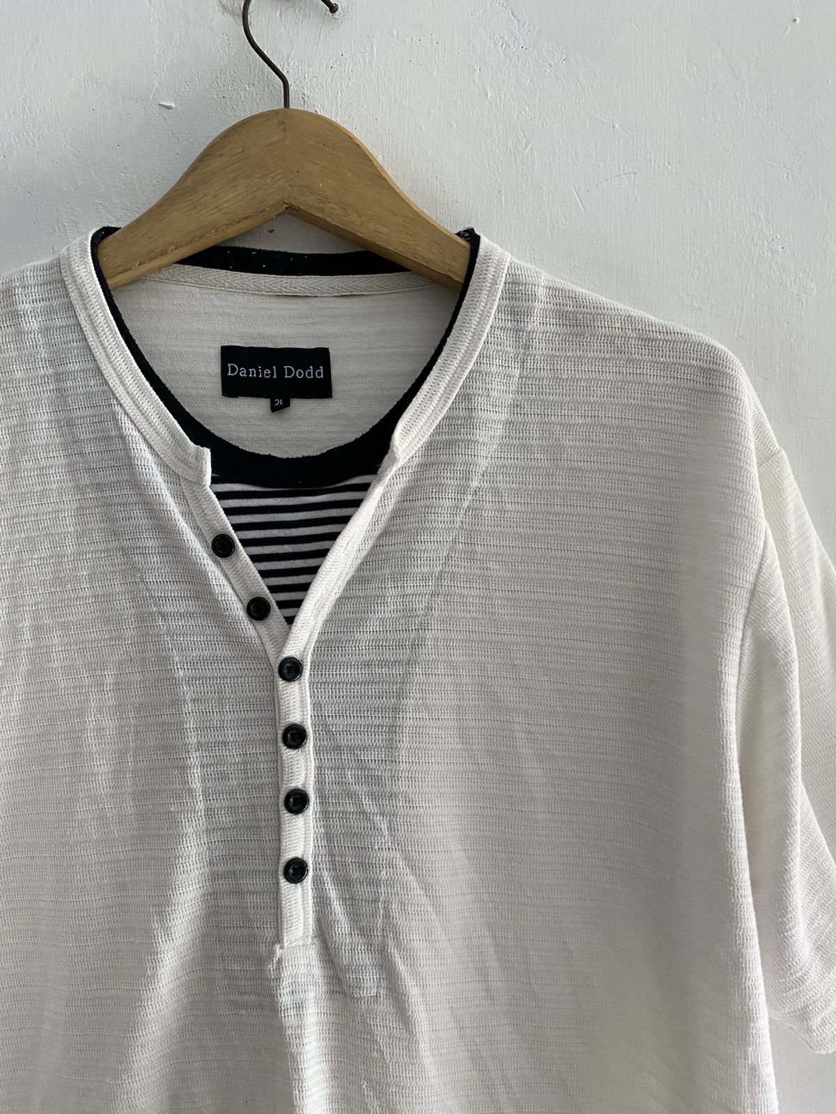 If Six Was Nine × Japanese Brand × Le Grande Bleu (L.G.B.) 2000s Daniel dodd double layers tshirt Size US L / EU 52-54 / 3 - 3 Thumbnail