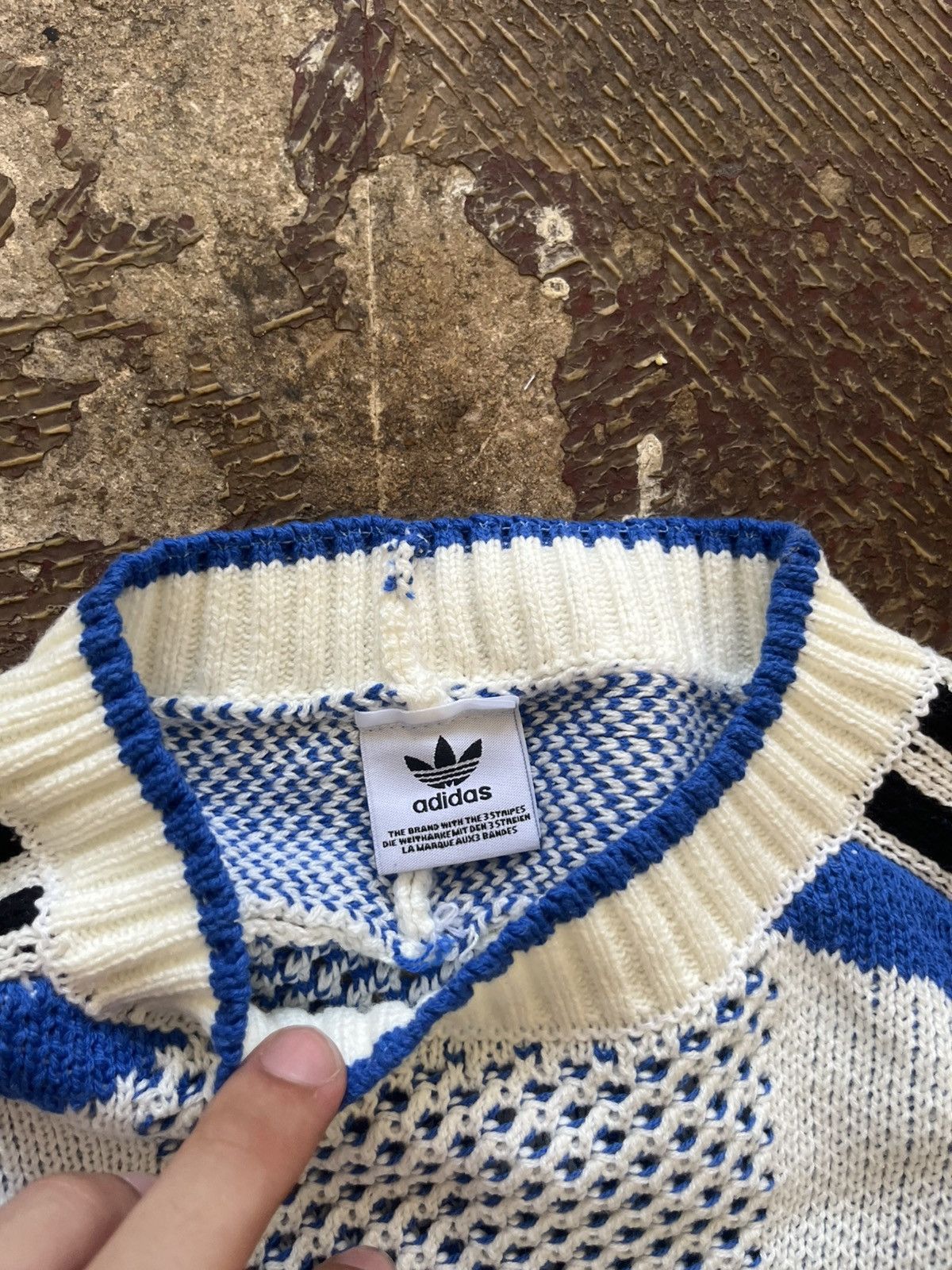 Designer Adidas CNY Chinese new year rare knit sweater pullover Size US L / EU 52-54 / 3 - 5 Thumbnail