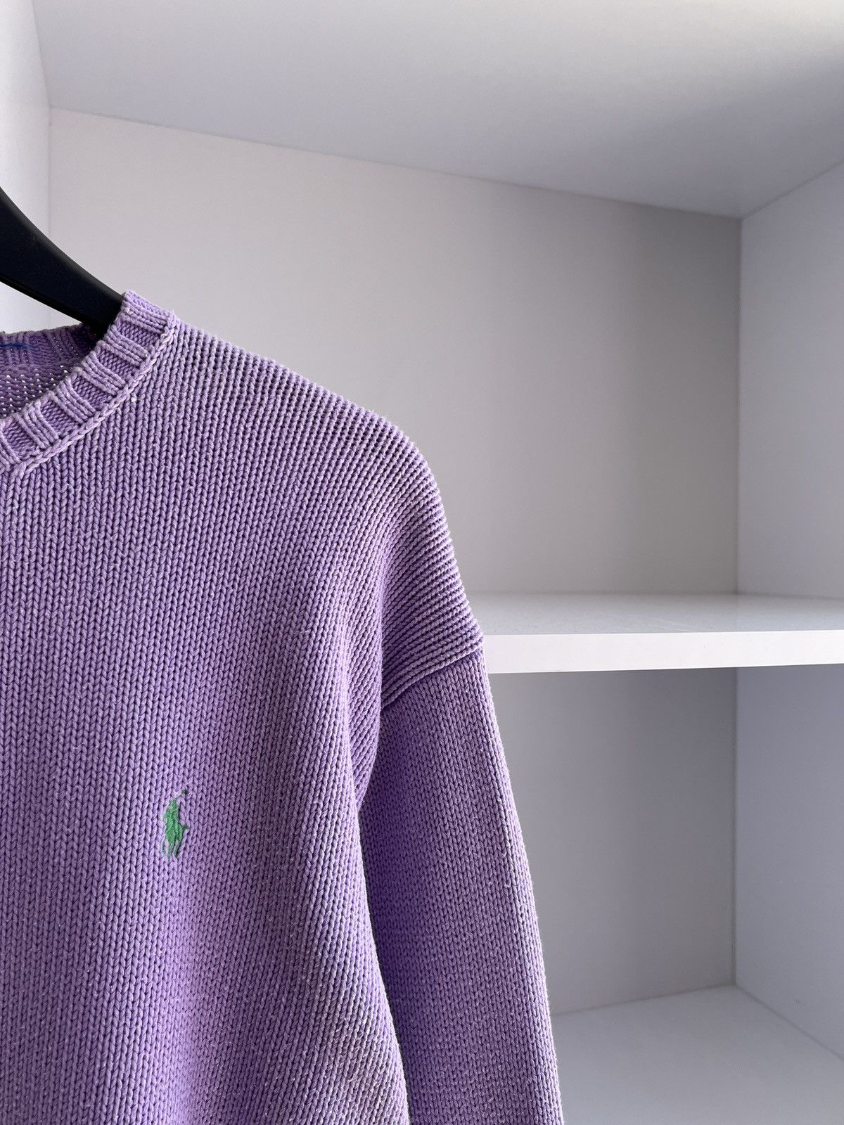 Polo Ralph Lauren × Vintage Vintage Polo Ralph Lauren Heavy Knitted Women’s sweater Size M / US 6-8 / IT 42-44 - 5 Thumbnail