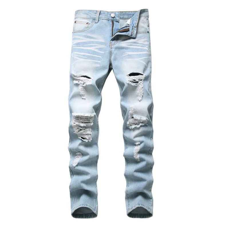Slim Fit Ripped Jeans