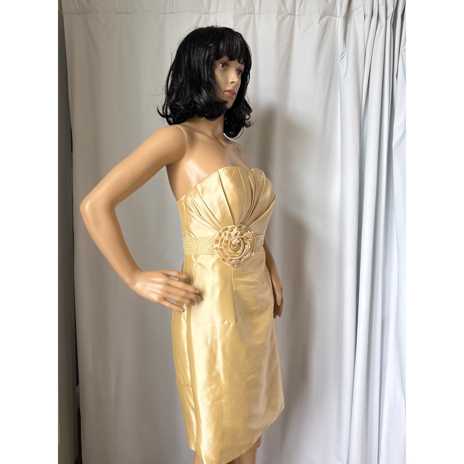 Other A light in the box strapless yellow dress beaded rosette M Size M / US 6-8 / IT 42-44 - 10 Thumbnail