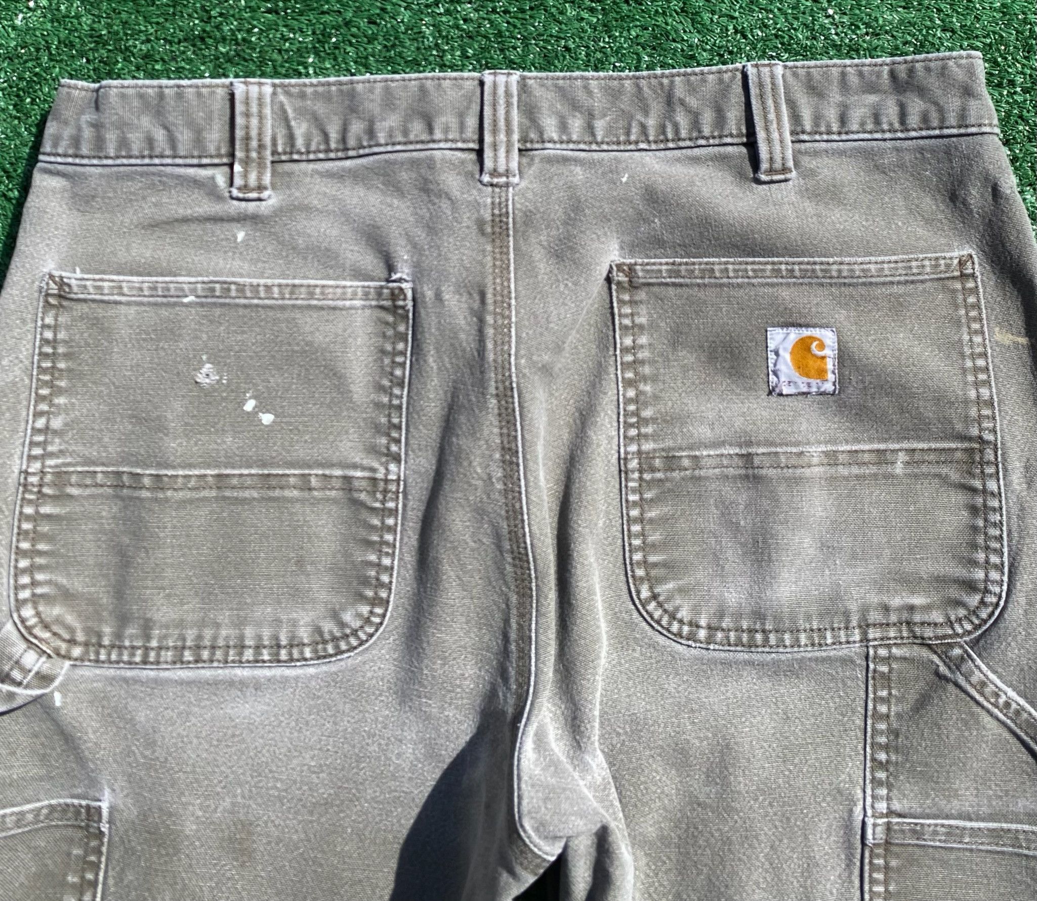 Carhartt Carhartt Relaxed Carpenter Heavily Distressed Pants 35x30 Size US 35 - 6 Thumbnail
