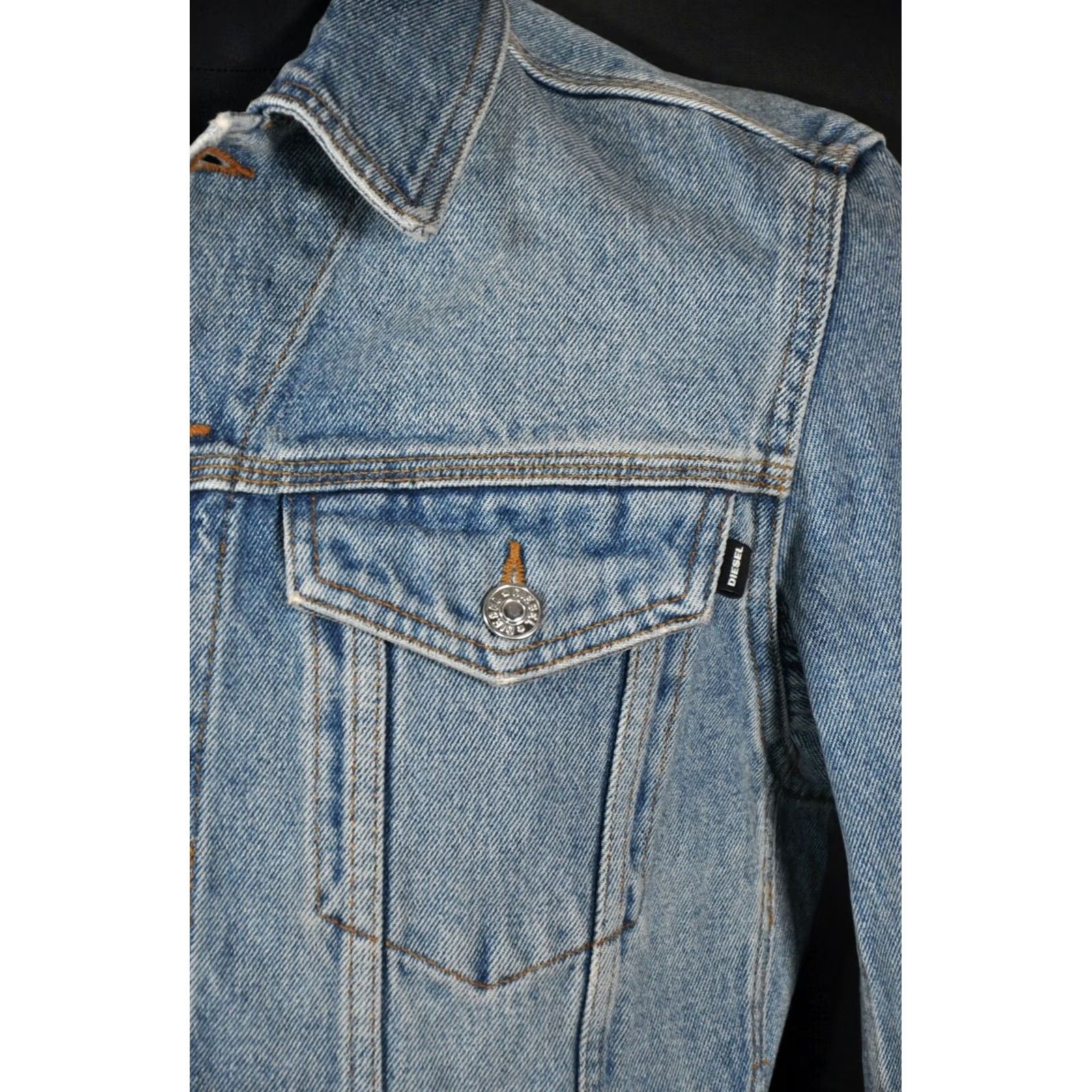 Diesel DIESEL O0S0EW R-ELSHARK XP Jacket Men Denim L Blue 100% Cotton Chest 55 cm Back 62 cm 24.41" Length Sleeve 70 cm 27.56" Vintage: No Size US L / EU 52-54 / 3 - 5 Thumbnail