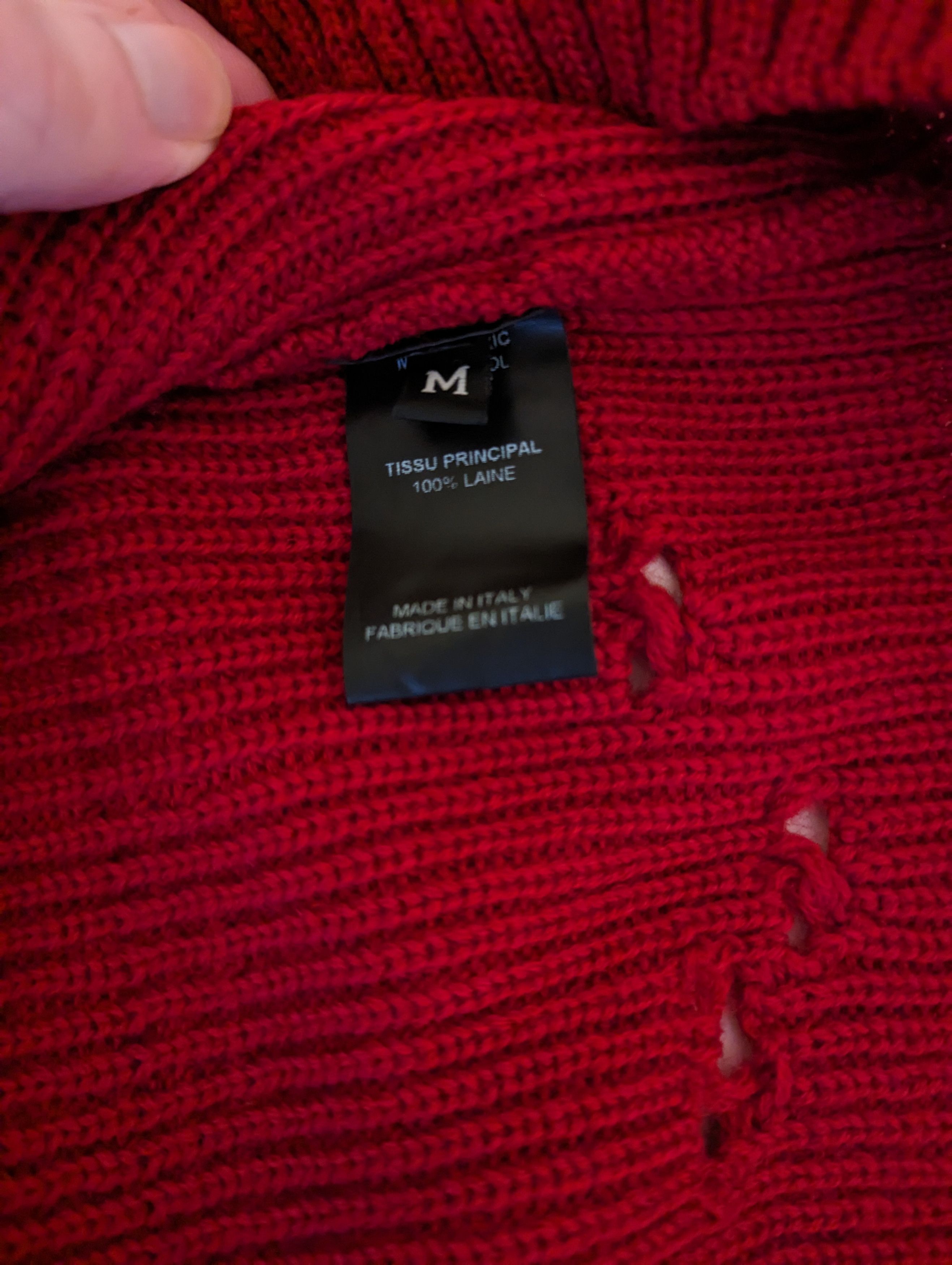 Vetements NEW Vetements Wool+ alpacaDistressed Kurt Cobain Moth eaten Size US M / EU 48-50 / 2 - 5 Thumbnail