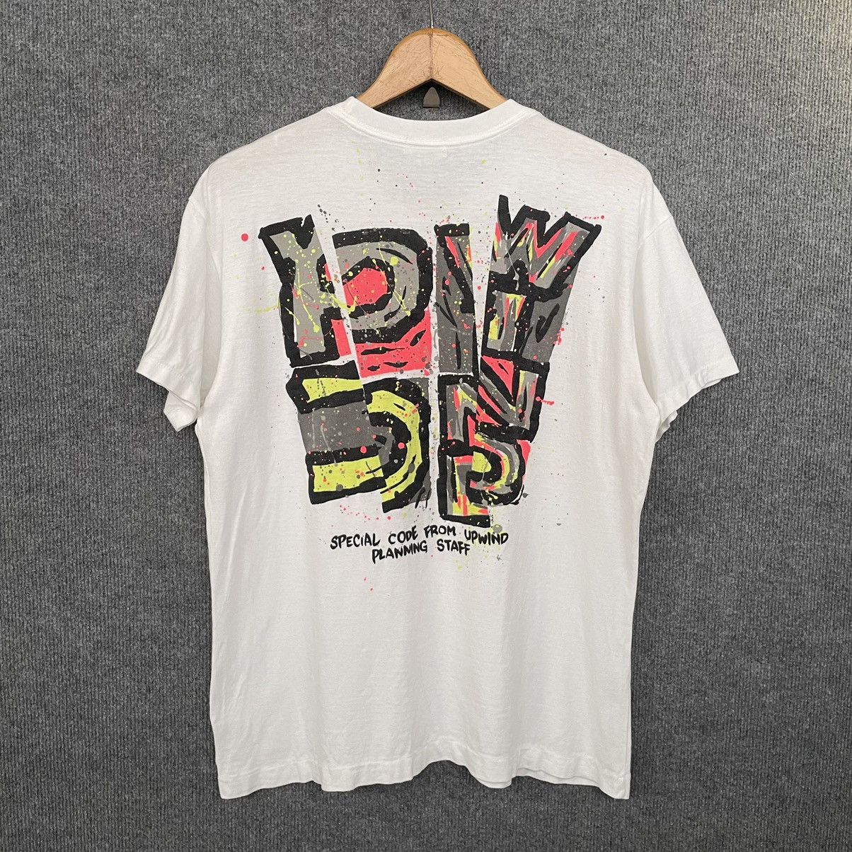 Vintage Vintage 1990s Upwind Crazy Backhit T Shirt Size US M / EU 48-50 / 2 - 1 Thumbnail