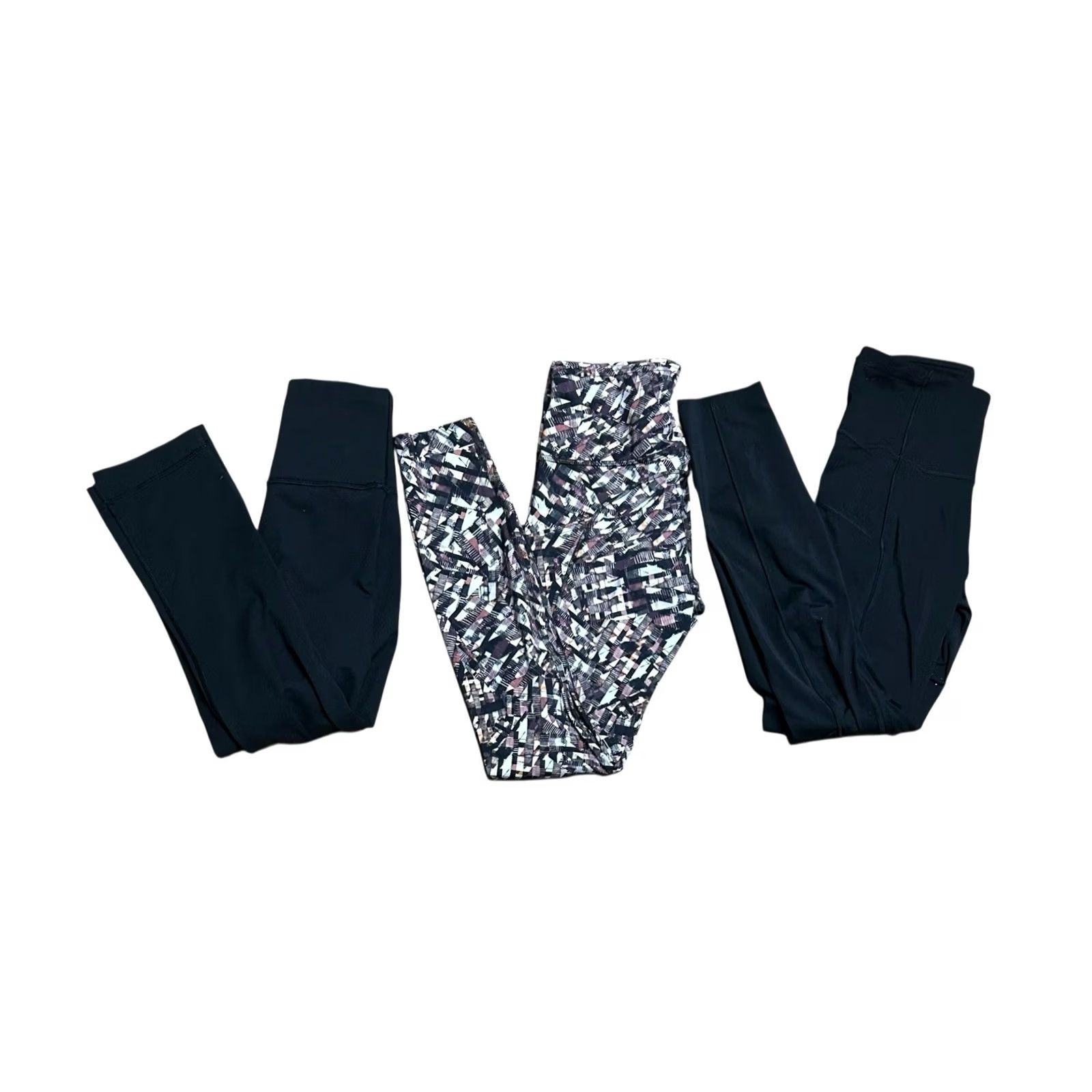 Lululemon Lululemon Leggings Women's 4 Kaleidoscope Pink & 2 Black Lot Of 3 Active Wear Leggings Athletic Yoga Running & Gym Size 27" / US 4 / IT 40 - 2 Thumbnail