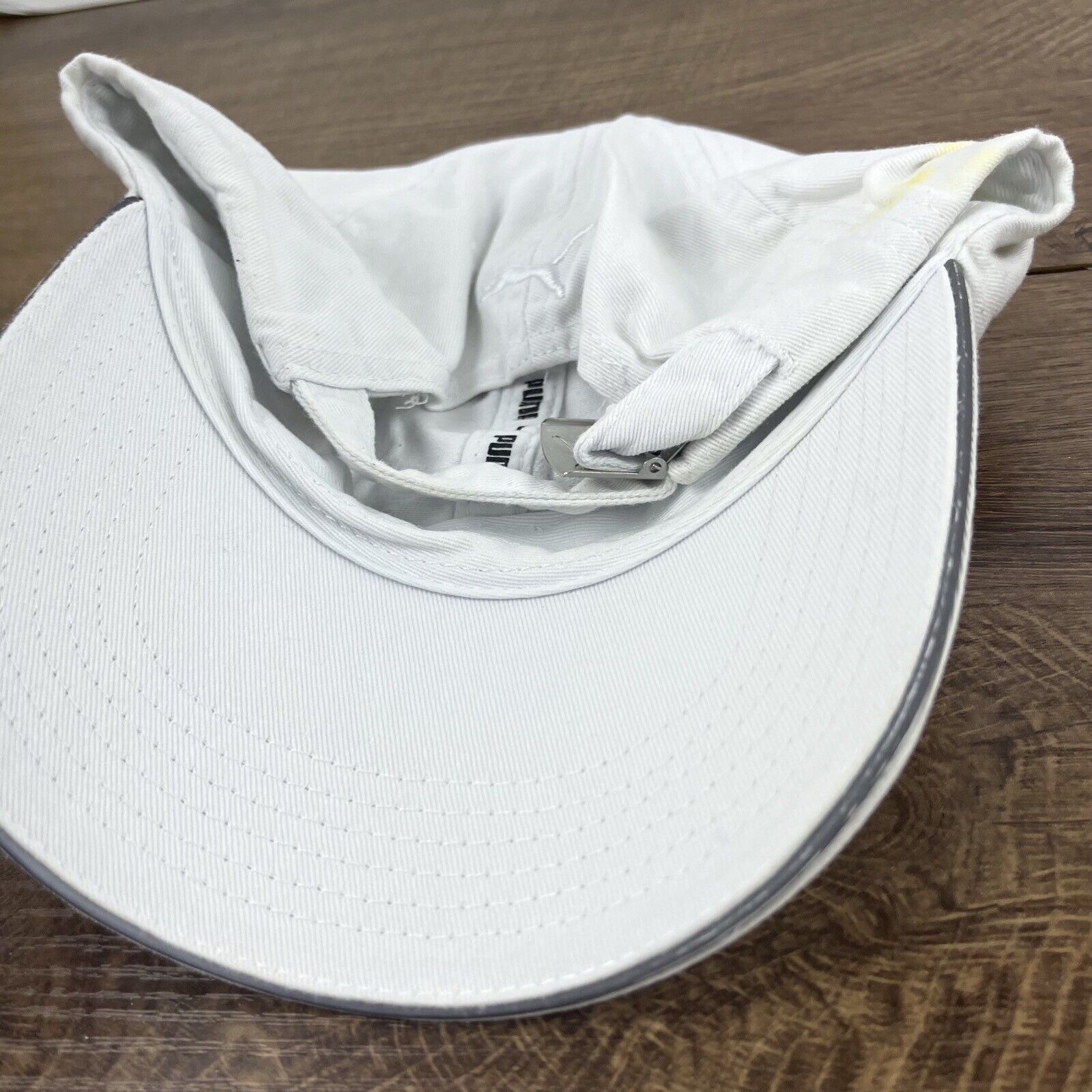 Puma PUMA Hat White Puma Athletic Hat White Hat Adjustable Adult Size ONE SIZE - 17 Thumbnail