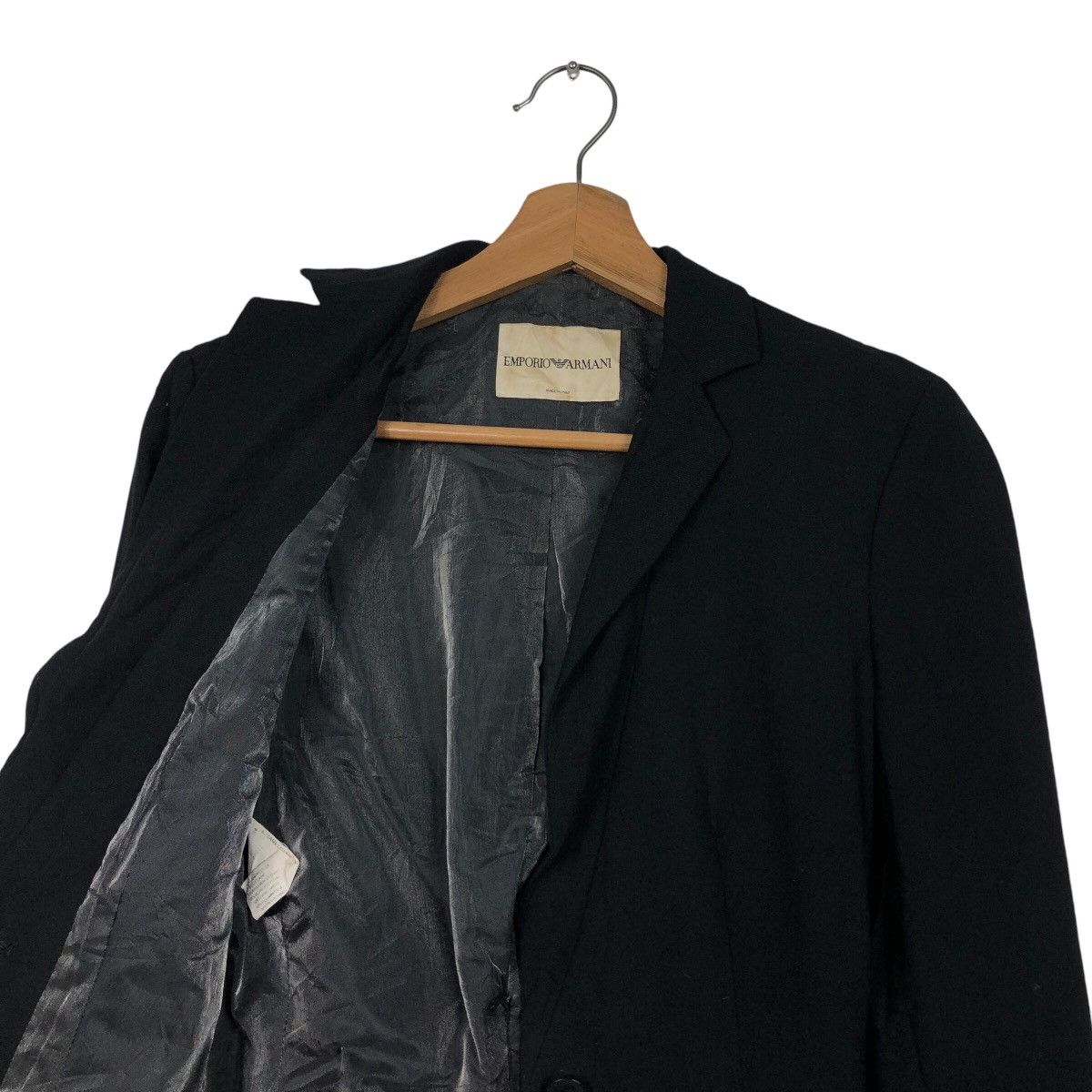 Emporio Armani 📌Vintage Cropped Biker Jacket Emprio Armani Made in Italy Size US M / EU 48-50 / 2 - 13 Thumbnail