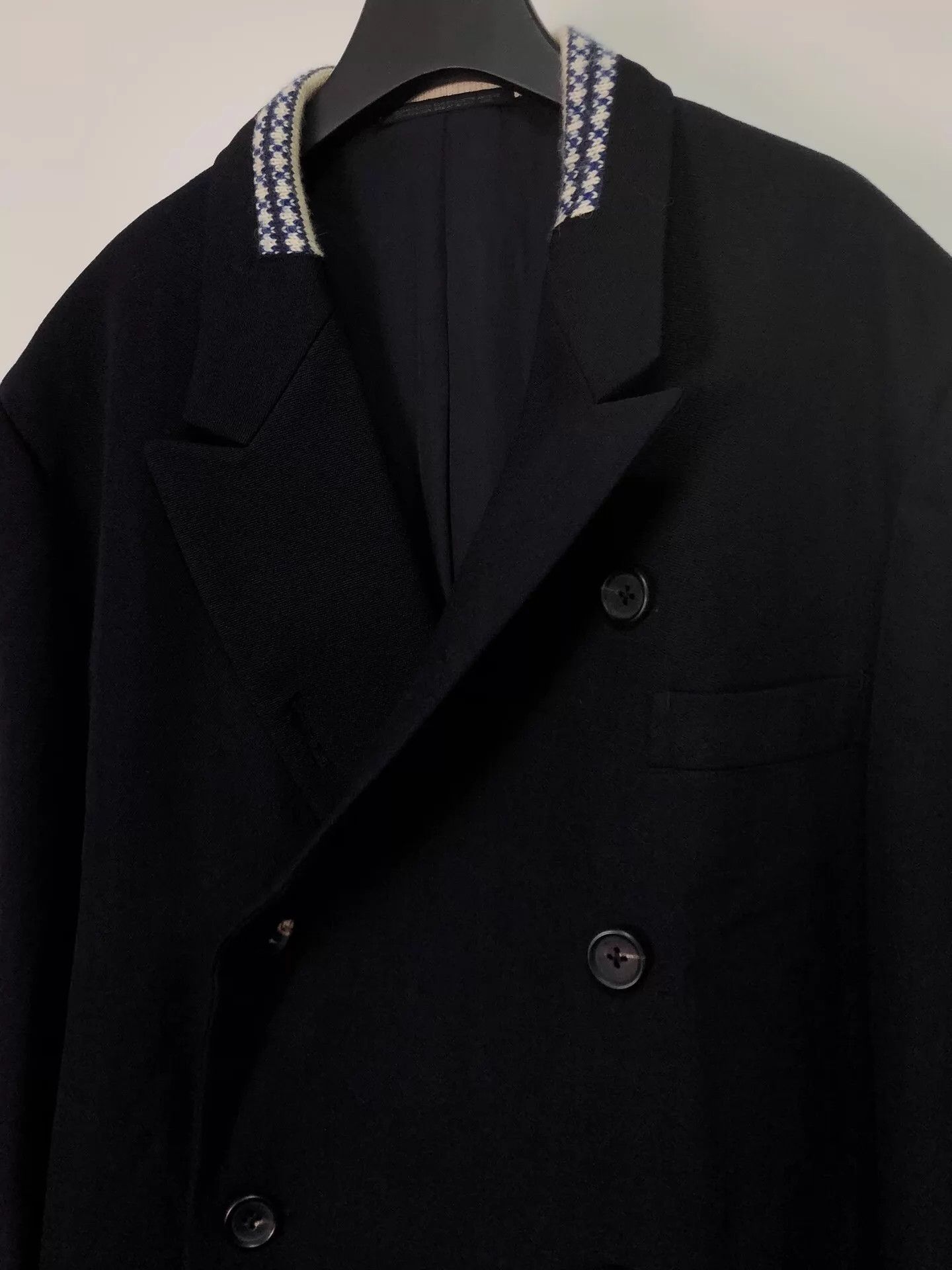 Yohji Yamamoto Yohji Yamamoto 95AW Rokumeikan Jacket Black Purple Blue S Size US S / EU 44-46 / 1 - 5 Thumbnail