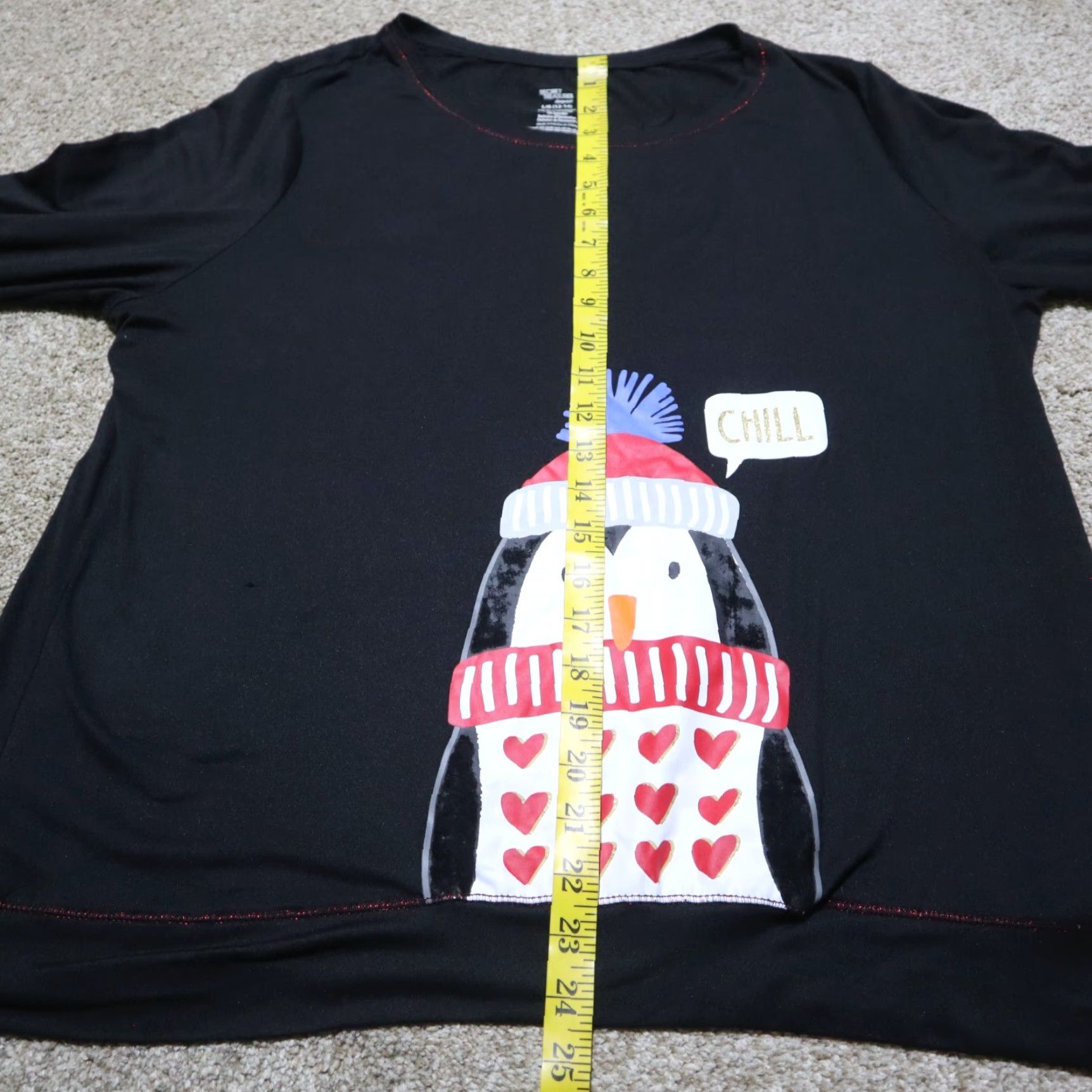 Vintage VINTAGE Secret Treasures Shirt Women L Black Sleepwear Pajama Top 12-14 Long Sleeve Penguin Chill Size L / US 10 / IT 46 - 6 Thumbnail