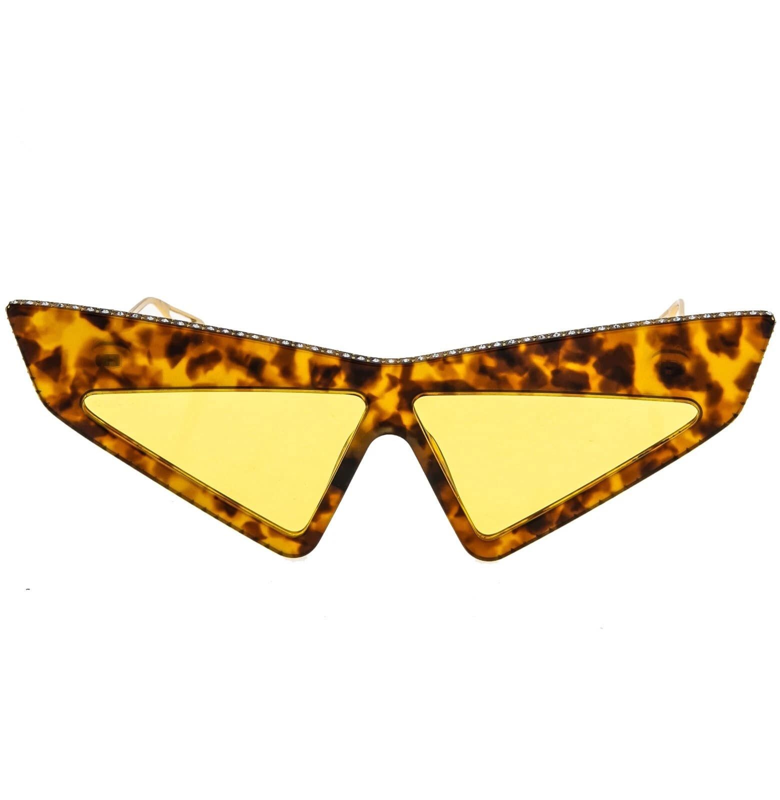 Gucci GUCCI GG0430S Hollywood Forever 0430 Brown Sunglasses 003 Size ONE SIZE - 8 Thumbnail