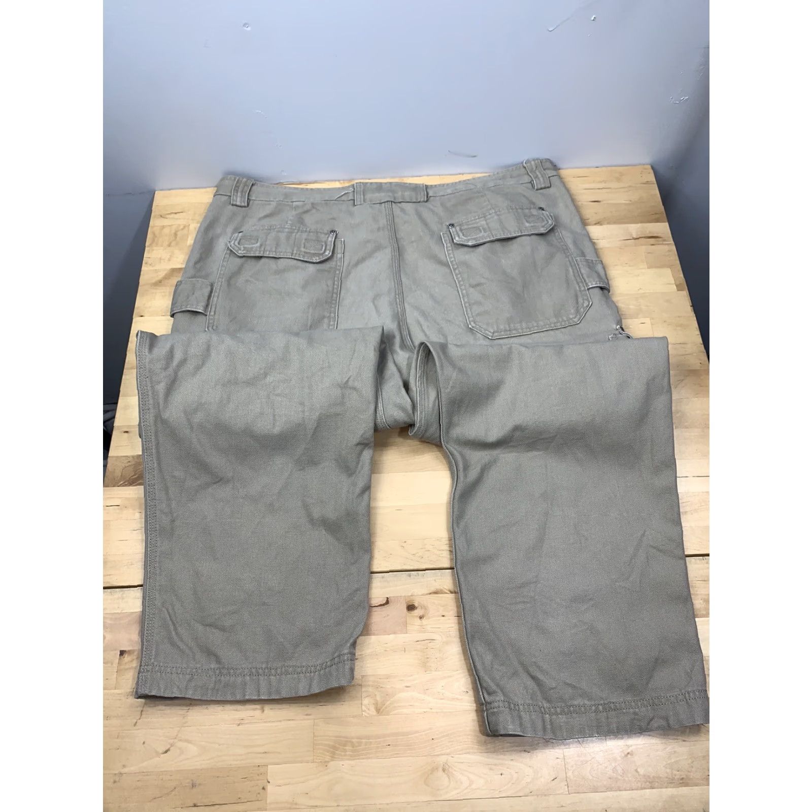 CO Duluth Cargo Jeans Beige 42x30 Regular Straight Mens Cotton Canvas 6446 Size US 42 / EU 58 - 4 Thumbnail