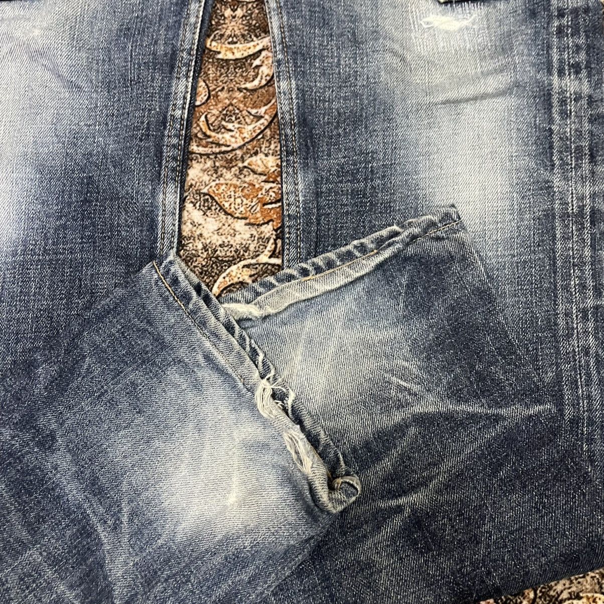 Eternal 🔥🇯🇵Eternal Multipockets Stoned Washed Distress Denim Jeans Size US 28 / EU 44 - 7 Thumbnail