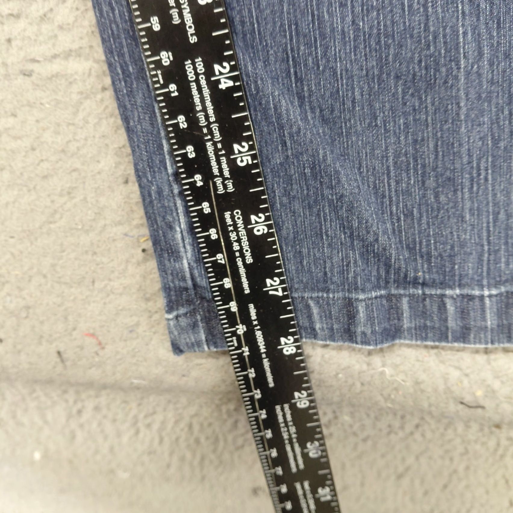 Dockers DOCKERS Petite Pants Women's 12P Blue Denim Stretch Straight Leg Casual Jeans Size 34" / US 12 / IT 48 - 7 Thumbnail