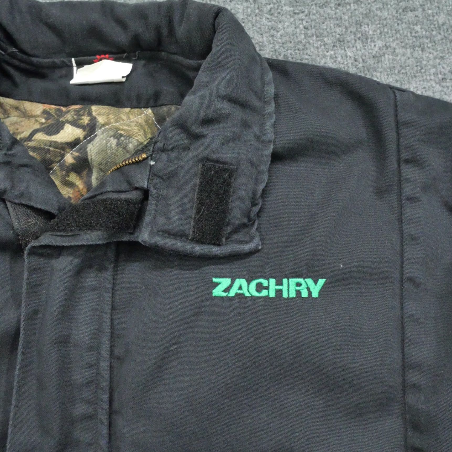 GAS Valero Jacket Mens XL Black Camo Quilt Lined Gas Station Coat Employee Saf Tech Size US XL / EU 56 / 4 - 2 Thumbnail