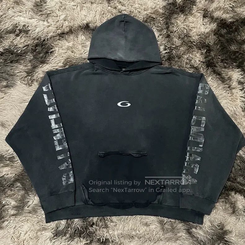 Balenciaga Balenciaga Tape Double Ring Hoodie Jacket Size US L / EU 52-54 / 3 - 1 Thumbnail