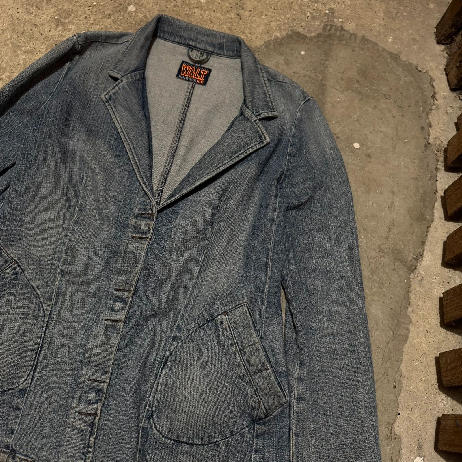 Walter Van Beirendonck Walter van Beirendonck wl&t denim jeans jacket 90s Size US L / EU 52-54 / 3 - 5 Thumbnail
