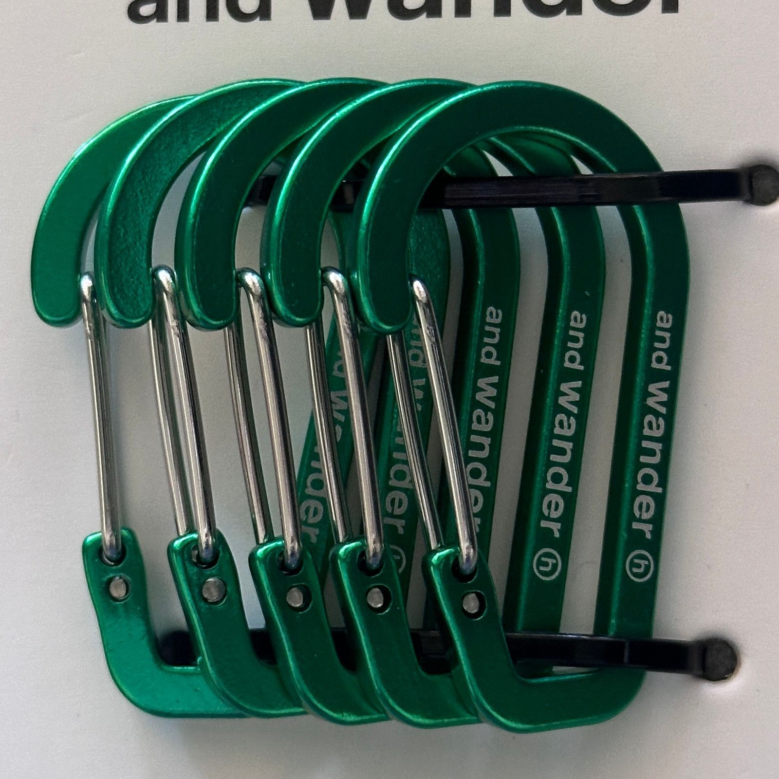 And Wander × HIDDEN Green Mini Carabiner Set Size ONE SIZE - 3 Thumbnail