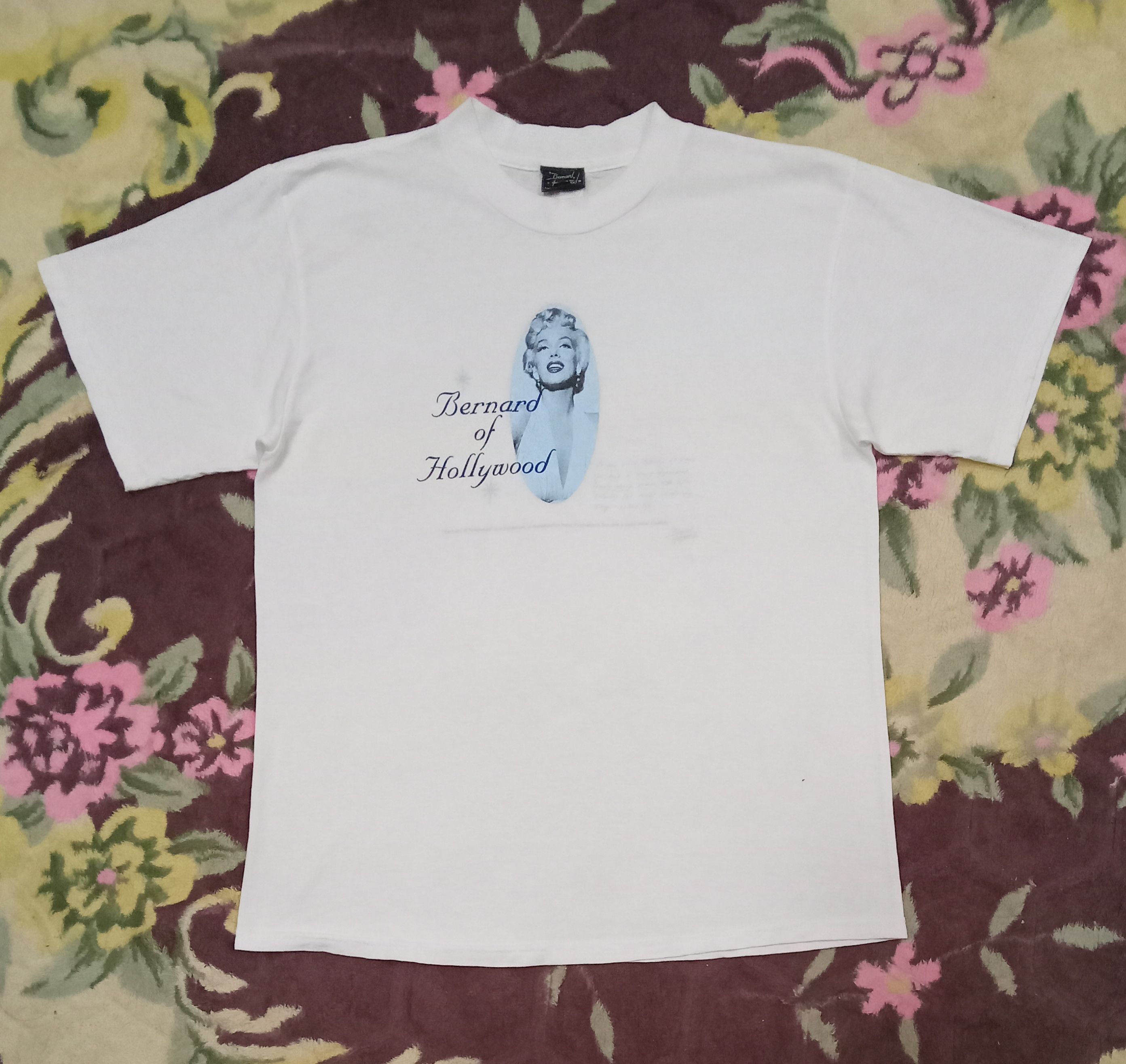 Vintage Vintage Bernard Of Hollywood Marilyn Monroe Potrait T Shirt Size US L / EU 52-54 / 3 - 2 Thumbnail