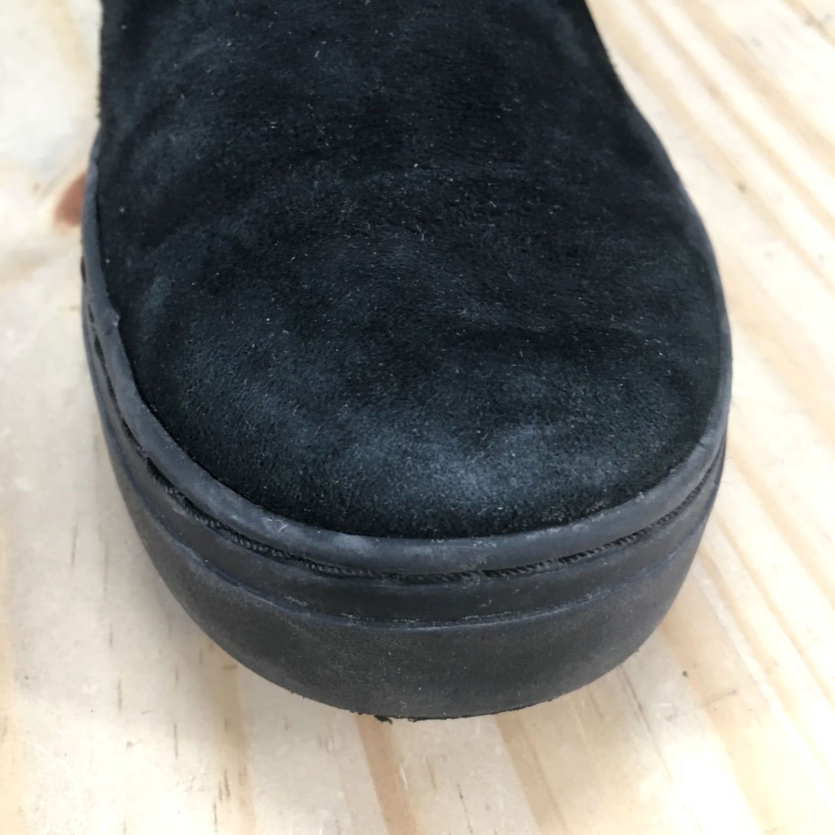 Naturalizer Naturalizer Cassey Shoes Womens 8 Wide Slip On Flats Black Leather Casual Suede Low Top Flat Heel Walking Size M / US 6-8 / IT 42-44 - 7 Thumbnail