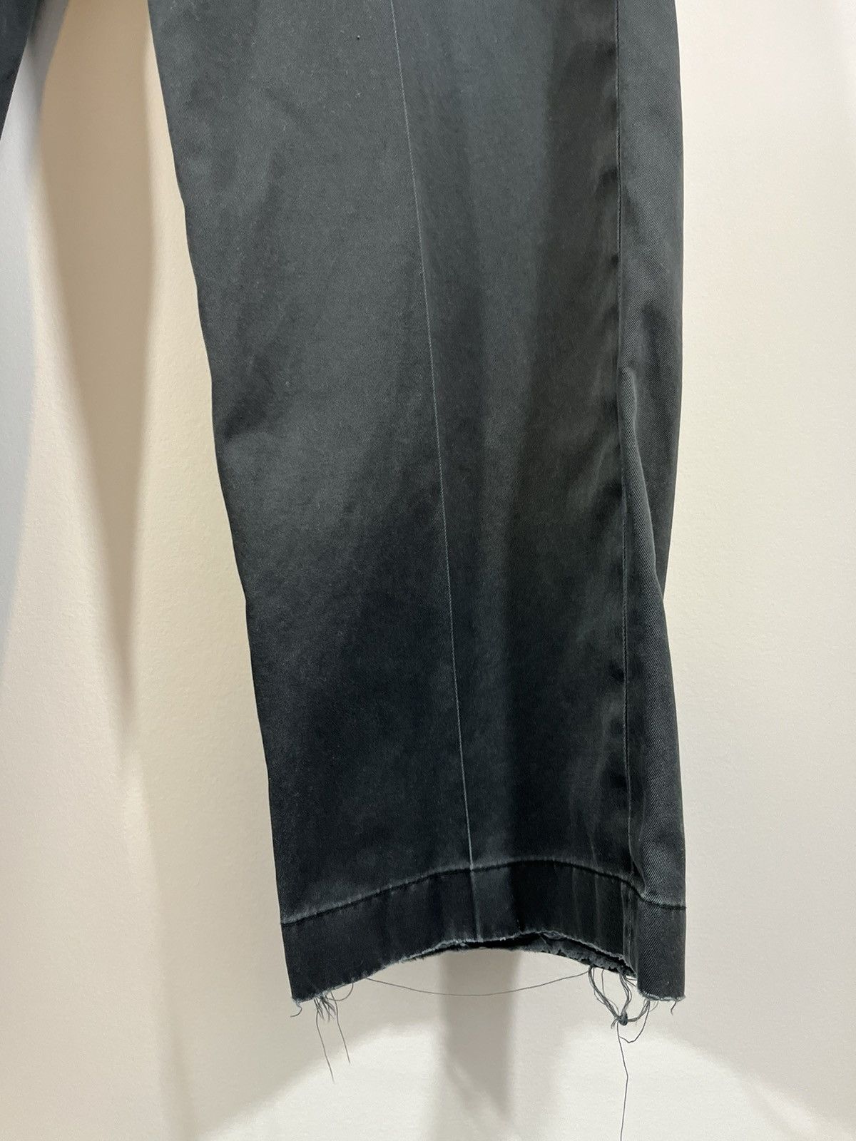 Vintage Thrashed Faded Blank Raw Hem Basic Pants Size US 36 / EU 52 - 8 Thumbnail