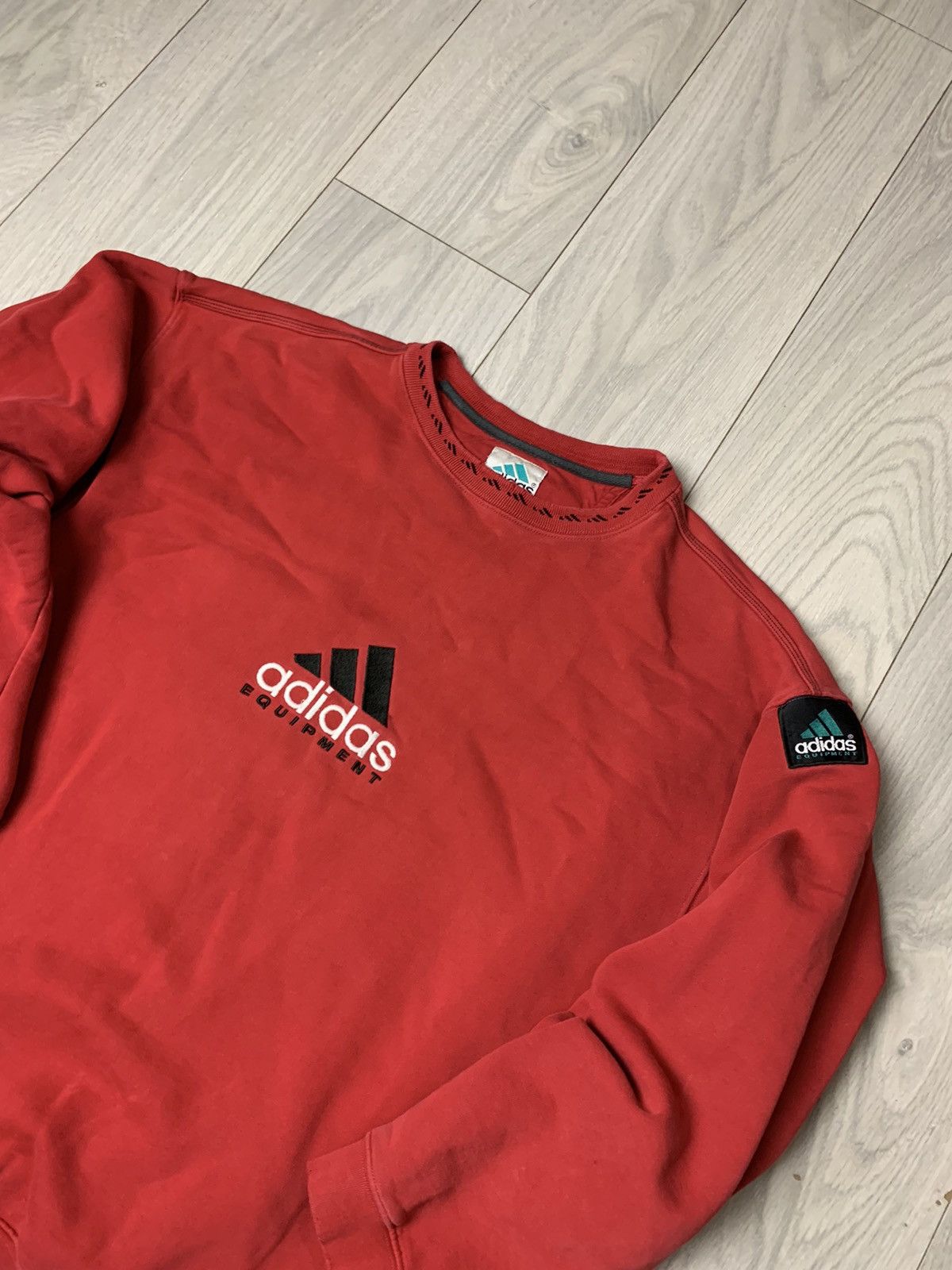 Vintage Vintage Sweatshirt Adidas Equipment Size US L / EU 52-54 / 3 - 2 Thumbnail