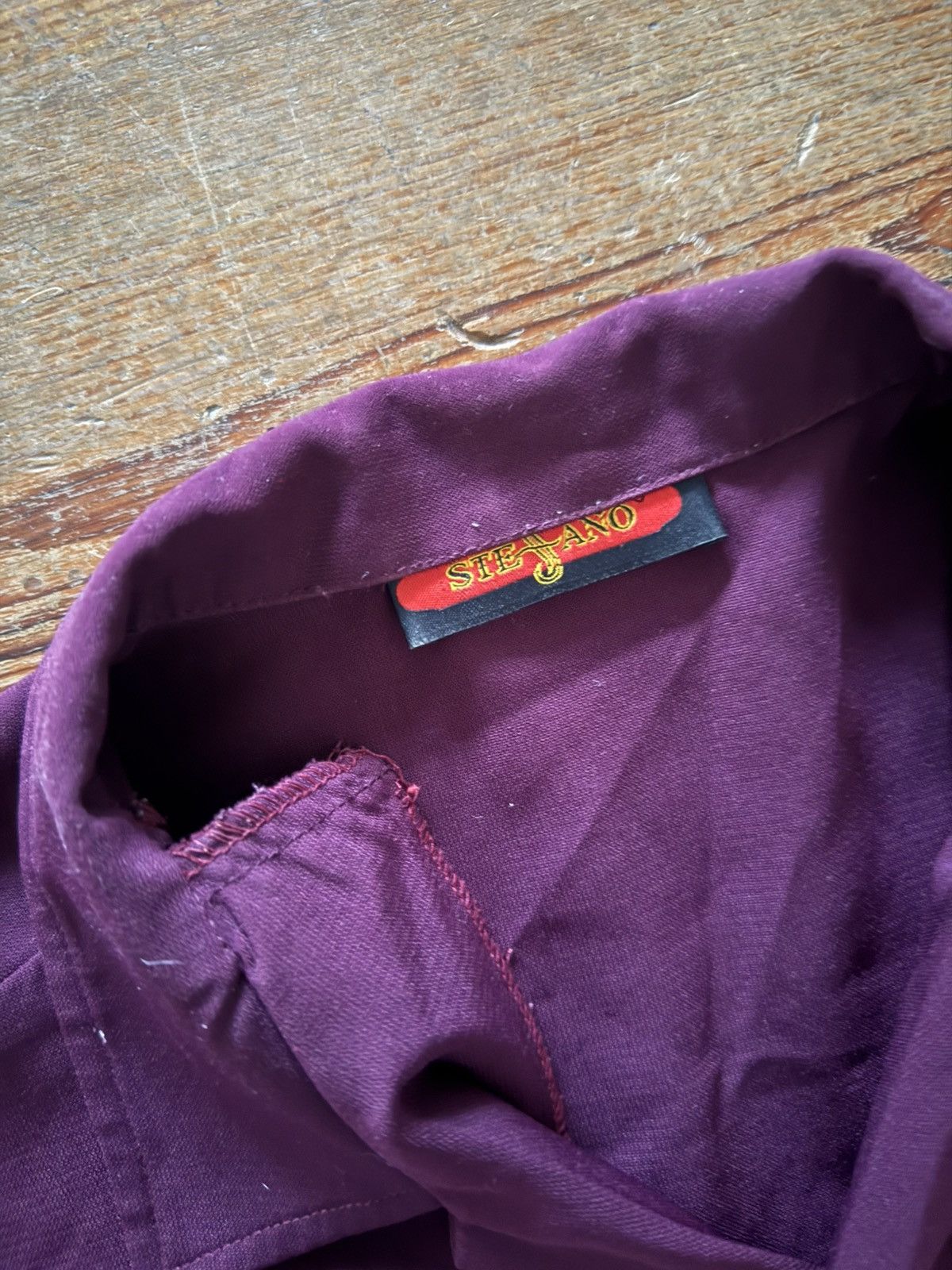 Vintage VINTAGE CHAIN STITCHED EMBROIDERED CIGAR SMOKING DEVIL SHIRT Size US L / EU 52-54 / 3 - 3 Thumbnail