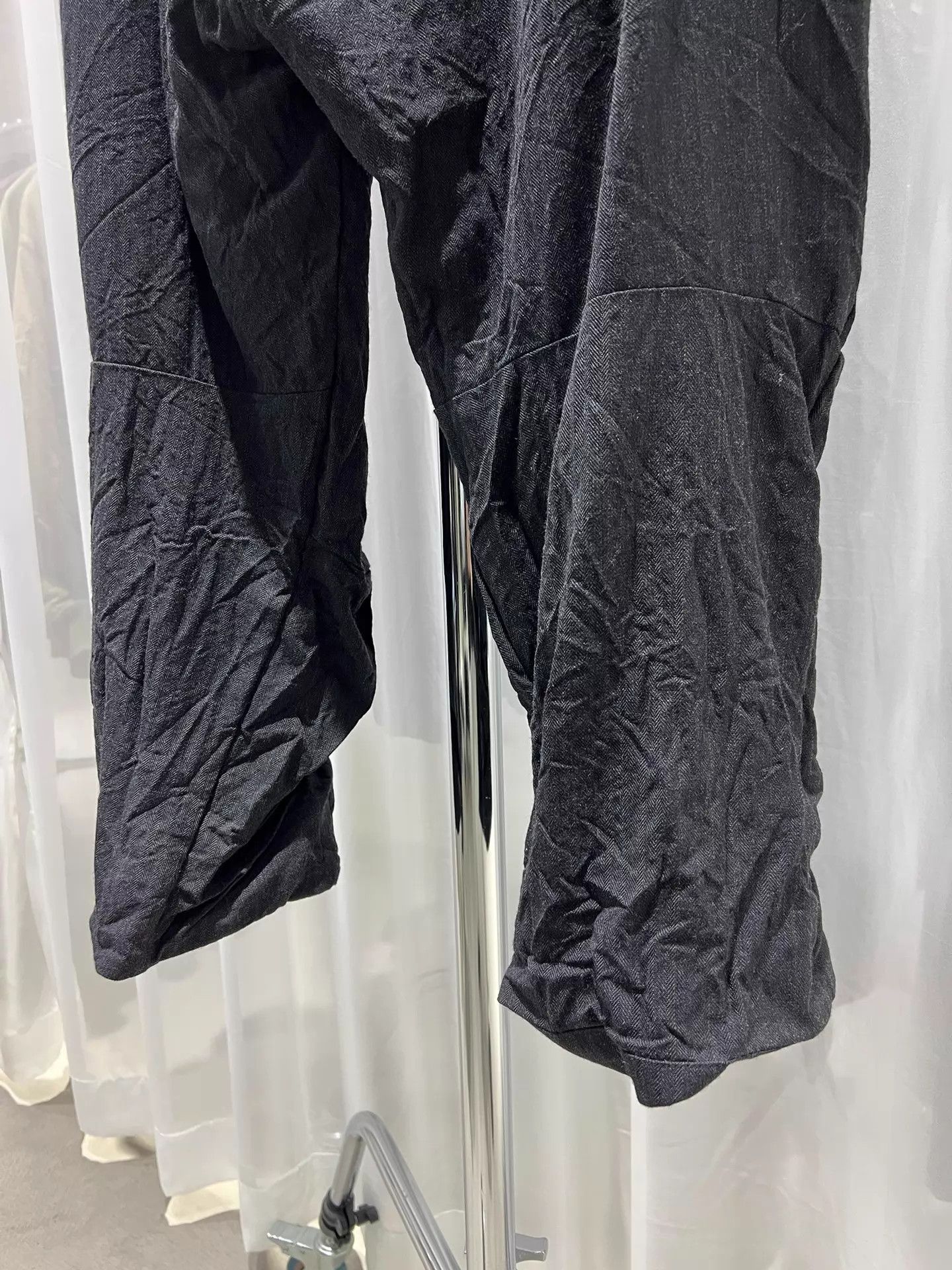 Paul Harnden Shoemakers Paul Harnden Herringbone Wool Pleated 9-Trousers M New Size US 32 / EU 48 - 6 Thumbnail