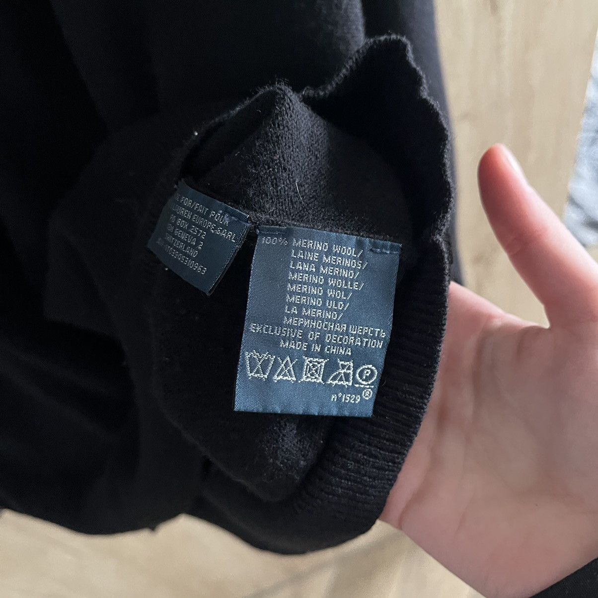 Polo Ralph Lauren Ralph Lauren Wool Knit Sweater Black Vintage Sweatshirt Y2K Size US XL / EU 56 / 4 - 6 Thumbnail