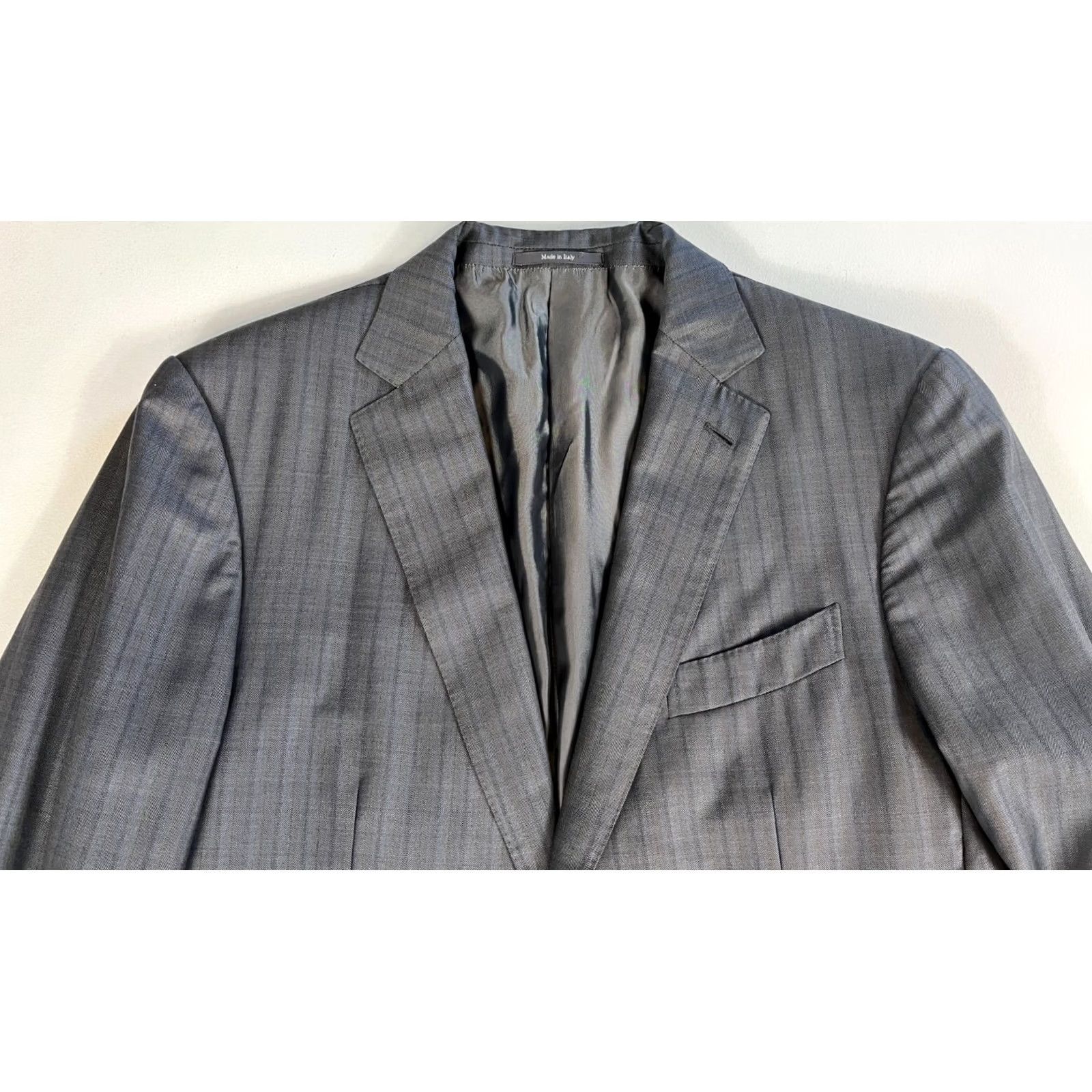 Ermenegildo Zegna VINTAGE Ermenegildo Zegna Trofeo Sport Coat Jacket Check US 42R Gray Mens Wool 100% Regular Single-Breasted Two-Button Size US XS / EU 42 / 0 - 6 Thumbnail