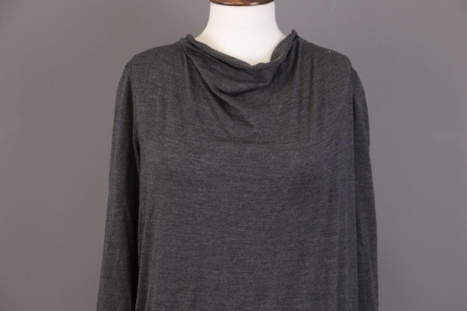 Icebreaker Icebreaker Merino Wool Gray Knit A-Line Knee Dress Size M Size M / US 6-8 / IT 42-44 - 3 Thumbnail
