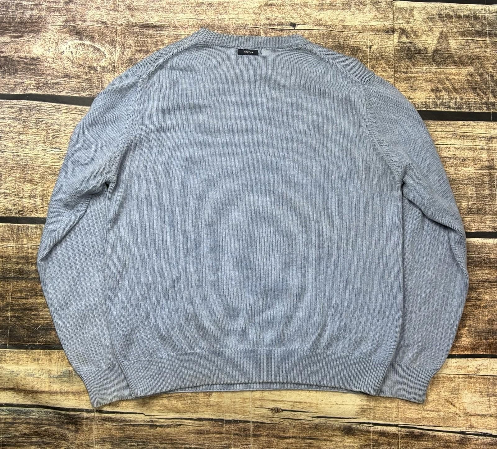 Nautica VTG Nautica Sweater Mens Medium Blue Striped Knit Cotton Y2K Size US M / EU 48-50 / 2 - 3 Thumbnail