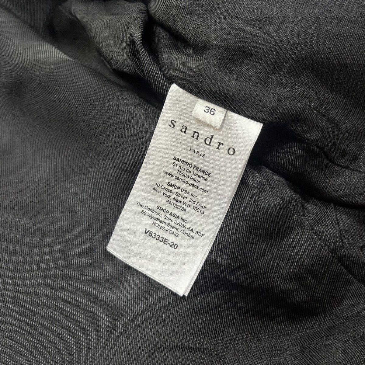 Sandro Sandro Paris Cropped Blazer jacket Size 36 Black Size XS / US 0-2 / IT 36-38 - 7 Thumbnail