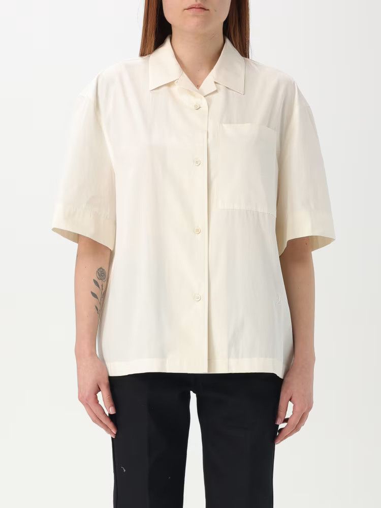 Jil Sander o1loc1c0426 Pocket Cotton Shirt in White Size M / US 6-8 / IT 42-44 - 1 Thumbnail