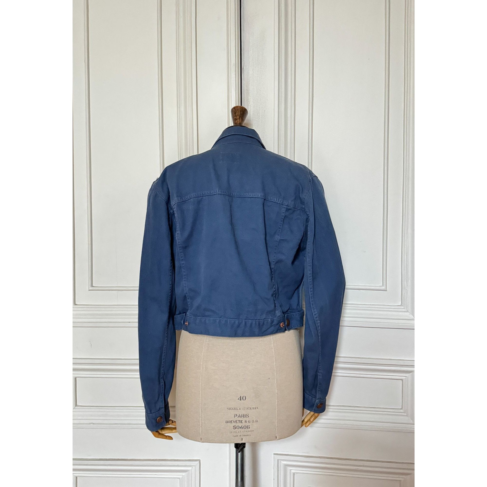 Jean Paul Gaultier SS 1989 Voyage Autour du Monde Blue Cage Jacket Size US S / EU 44-46 / 1 - 4 Thumbnail
