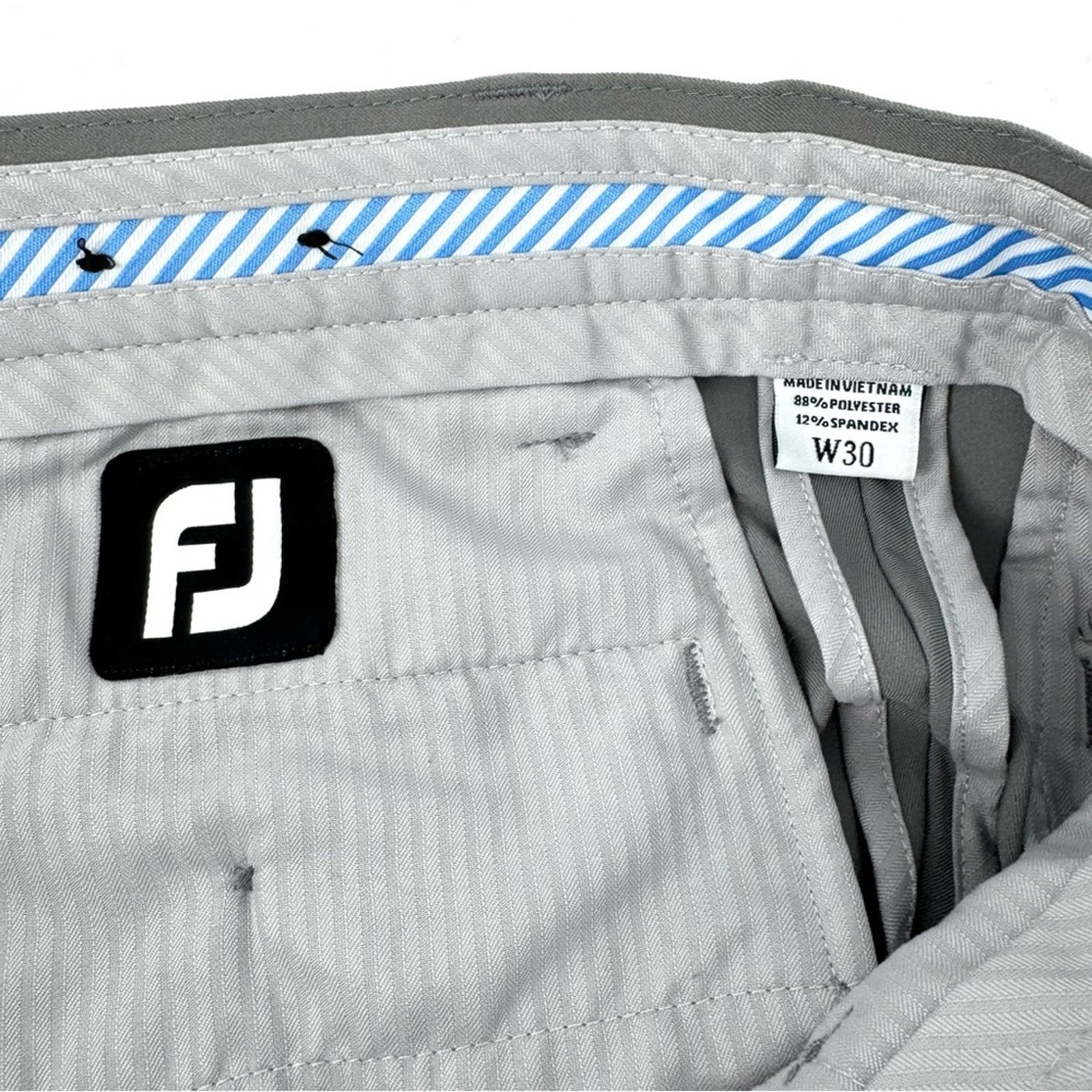 Footjoy FootJoy Men's Performance Golf Shorts Gray 9" Inseam Size 30 Size US 30 / EU 46 - 7 Thumbnail