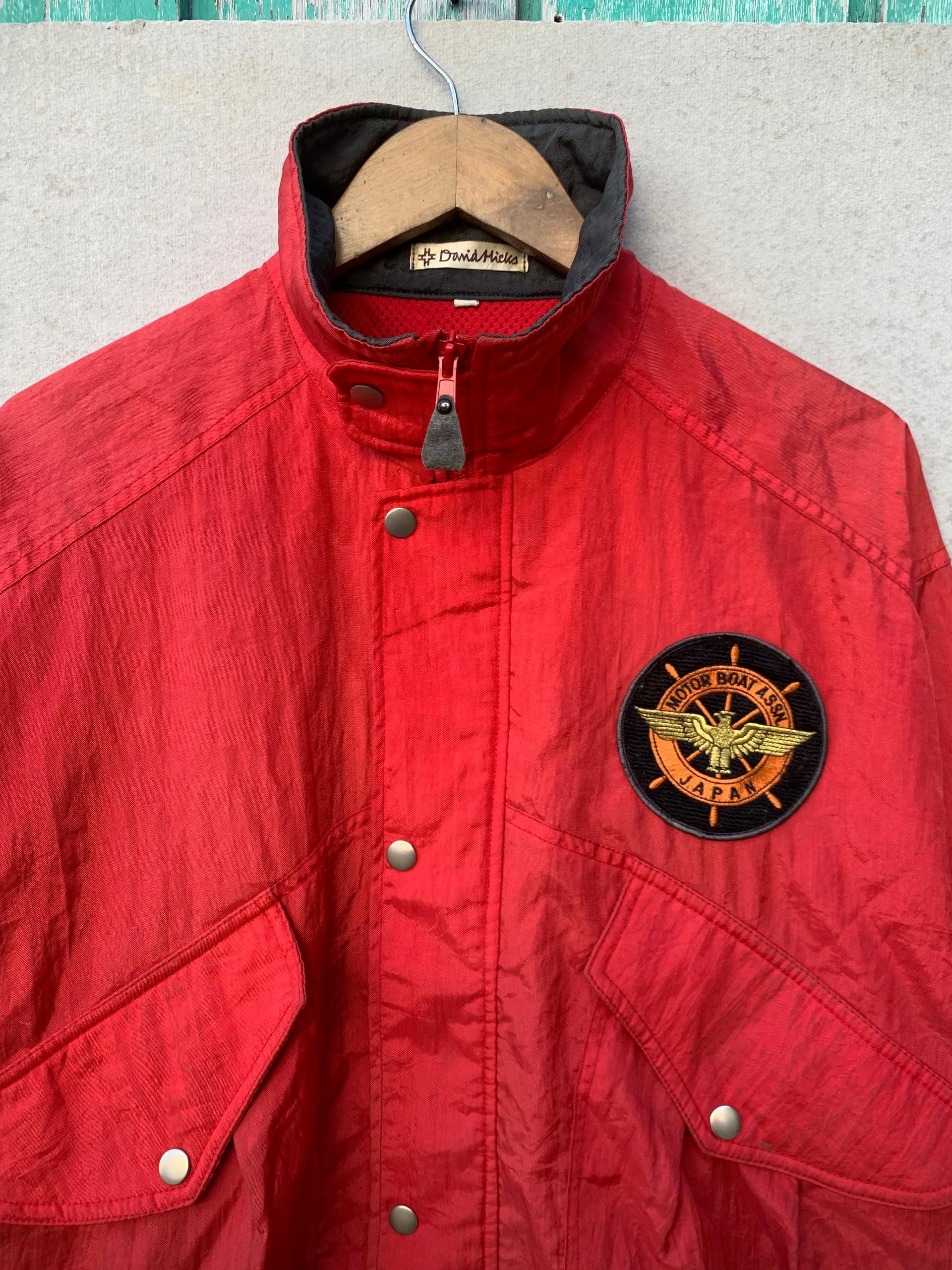 Designer × Japanese Brand × Vintage Vintage Damid Hicks Motor Boat Assn Japan Nylon Jacket Size US L / EU 52-54 / 3 - 5 Thumbnail