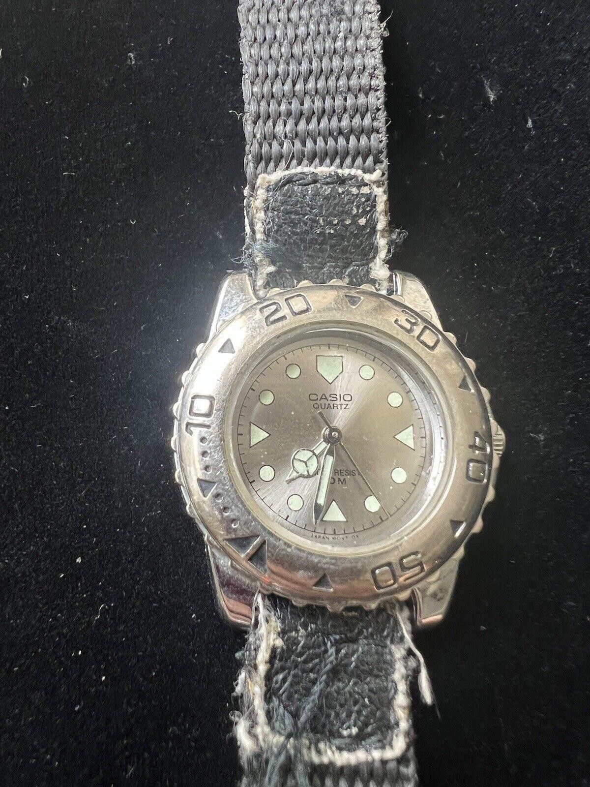Casio Casio Women’s LTP-3007 Watch Nylon Band NEW BATTERY Size ONE SIZE - 1 Thumbnail