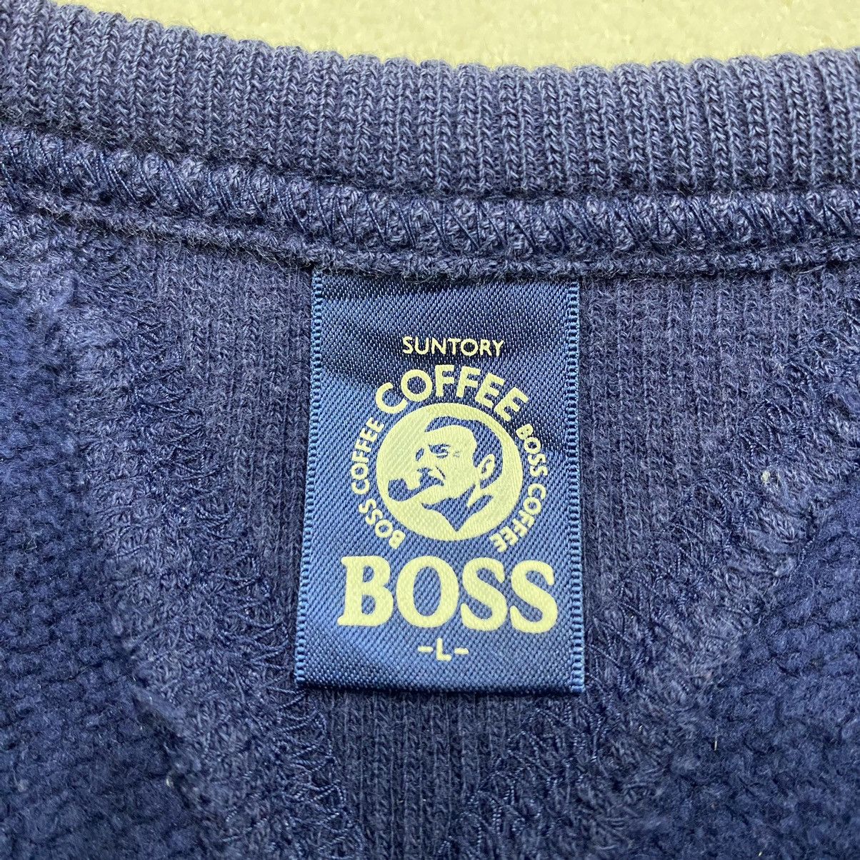 Japanese Brand × Vintage Vintage SUNTORY BOSS COFFEE Big Logo Boxy Sweatshirt Size US L / EU 52-54 / 3 - 10 Thumbnail