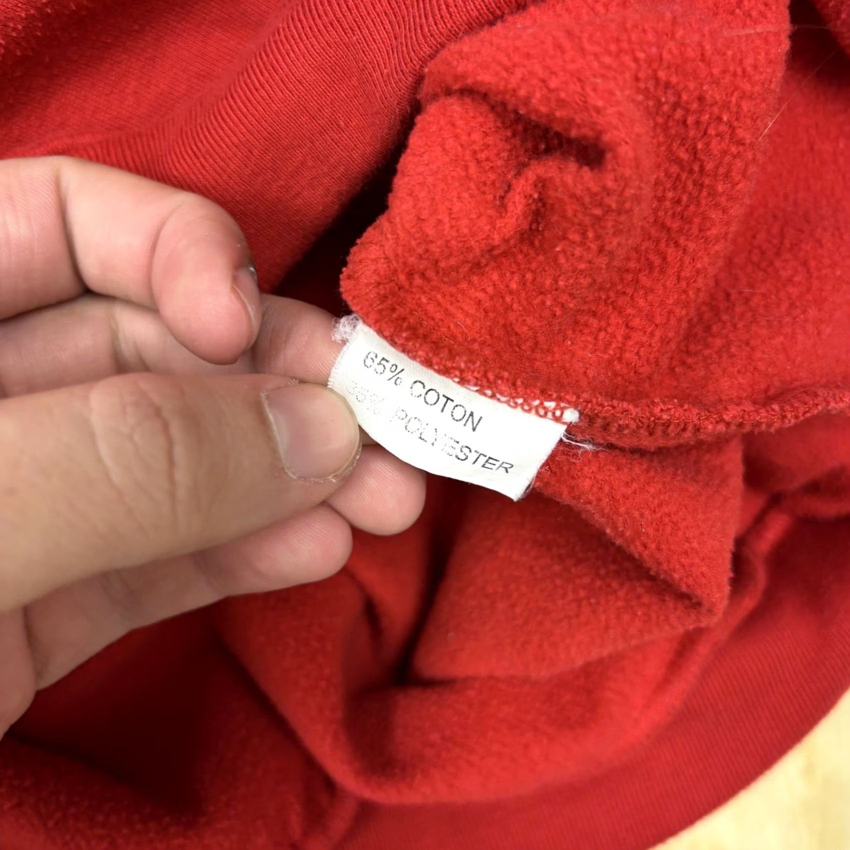 Vintage Basic Wear Sweatshirt Women's L Red Fleece Crewneck Pullover Embroidered Logo MS Heidelberg Vintage? Size L / US 10 / IT 46 - 5 Thumbnail