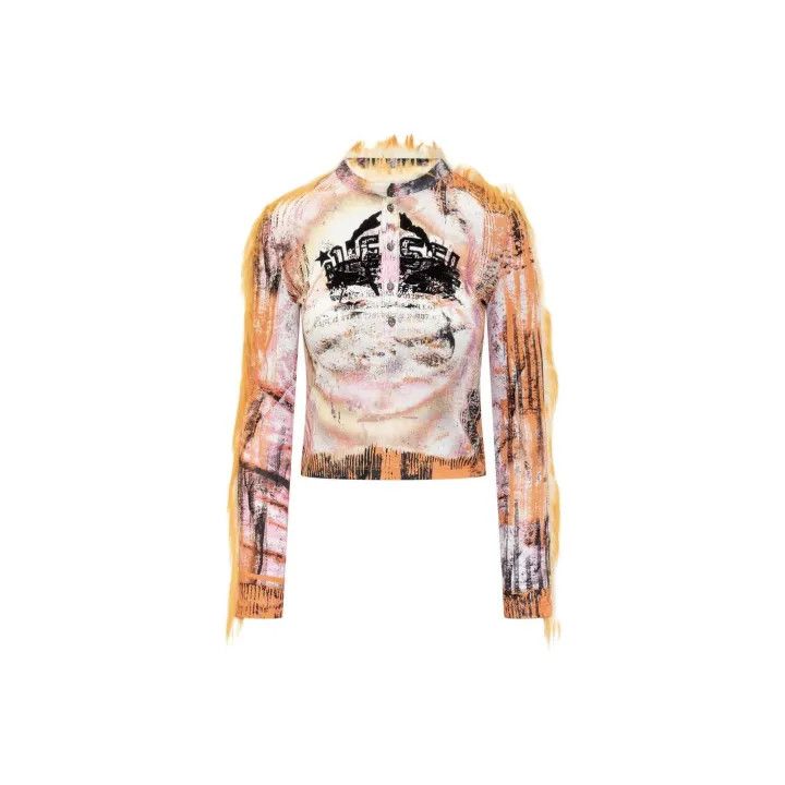 Diesel Diesel Long Sleeve Graphic Print T-Shirt for Women 0079 Size US XS / EU 42 / 0 - 1 Thumbnail