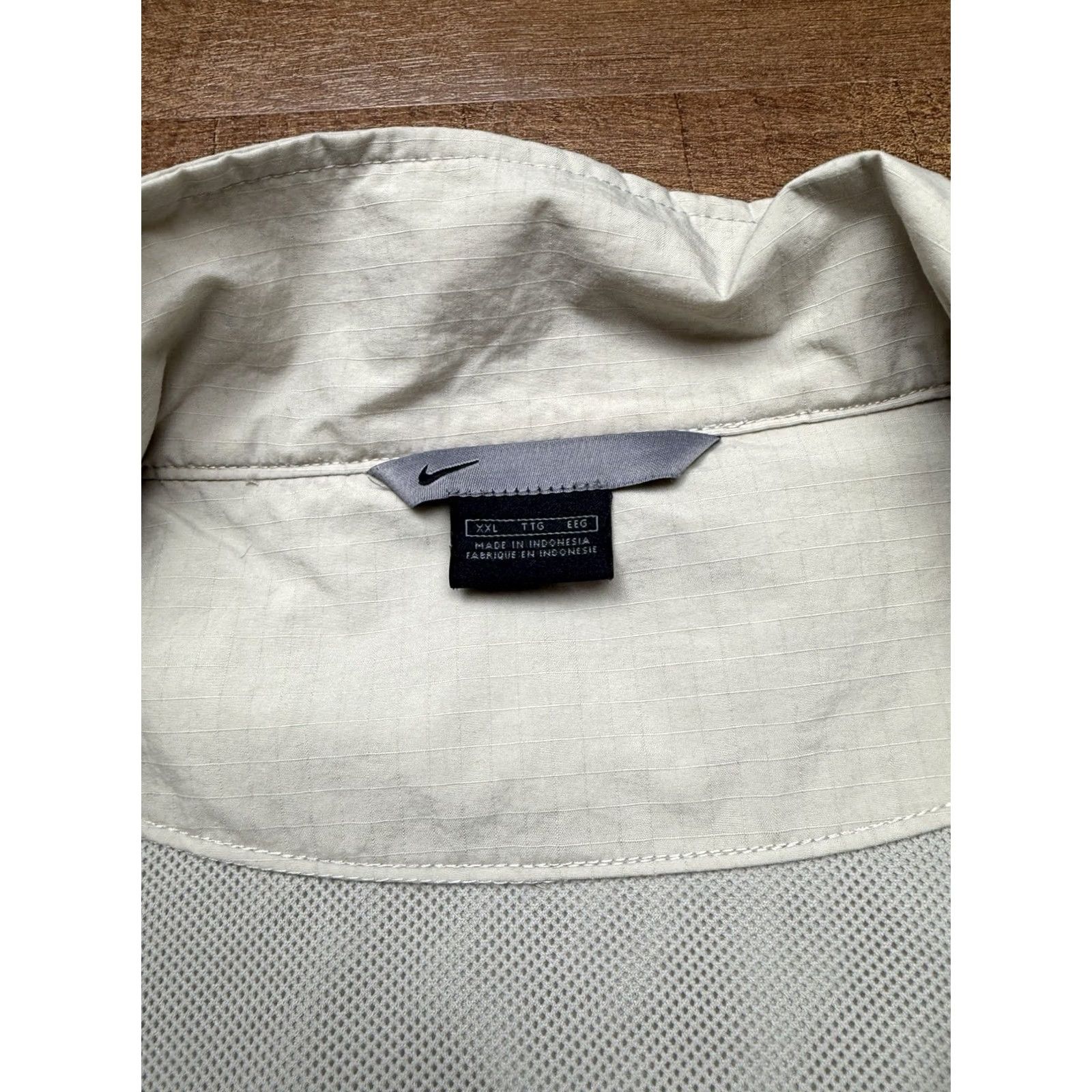 Nike VINTAGE Nike Track Jacket Mens 2XL Gray Full Zip Swoosh Grey Tag 90s Sports Size US XXL / EU 58 / 5 - 6 Thumbnail