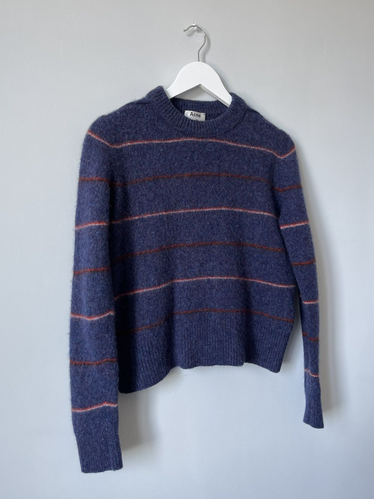 Acne Studios Acne Studios Kai S Striped 100% Wool Sweater Size US S / EU 44-46 / 1 - 2 Thumbnail