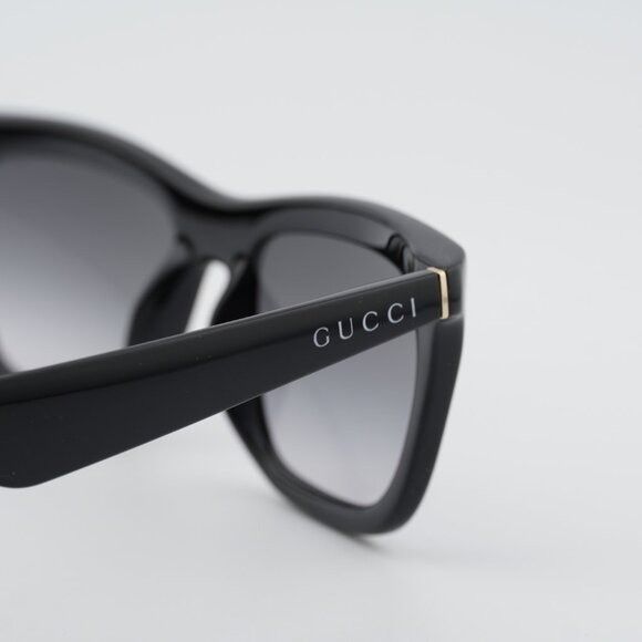 Gucci Gucci GG1933S 001 Sunglasses Shiny Black Square Frame, Smoke Size ONE SIZE - 5 Thumbnail