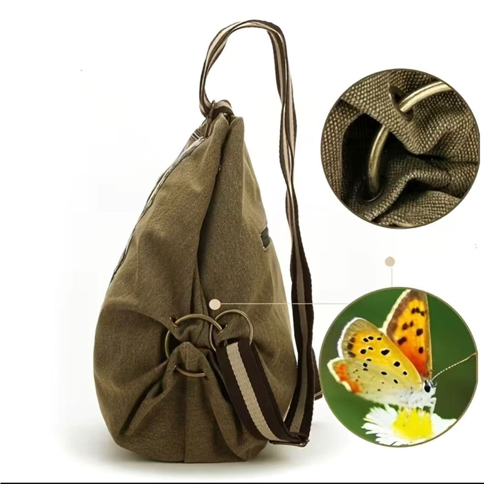 Other Embroidered Canvas Backpack high quality witchy core granola Size ONE SIZE - 8 Thumbnail