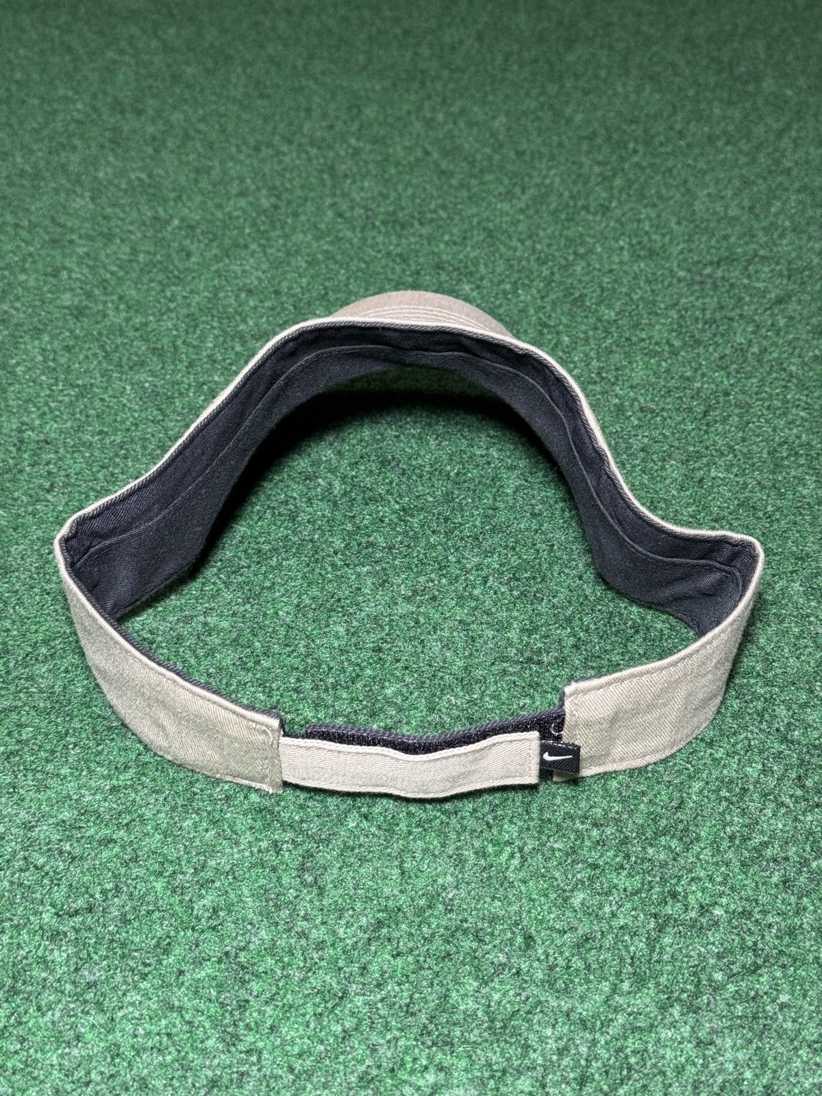 Nike Vtg Nike Y2K Spell Out Mini Swoosh Tennis Skater Visor Hat Size ONE SIZE - 3 Thumbnail