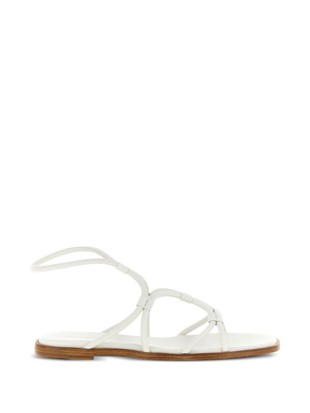 LEATHER FLAT SANDALS