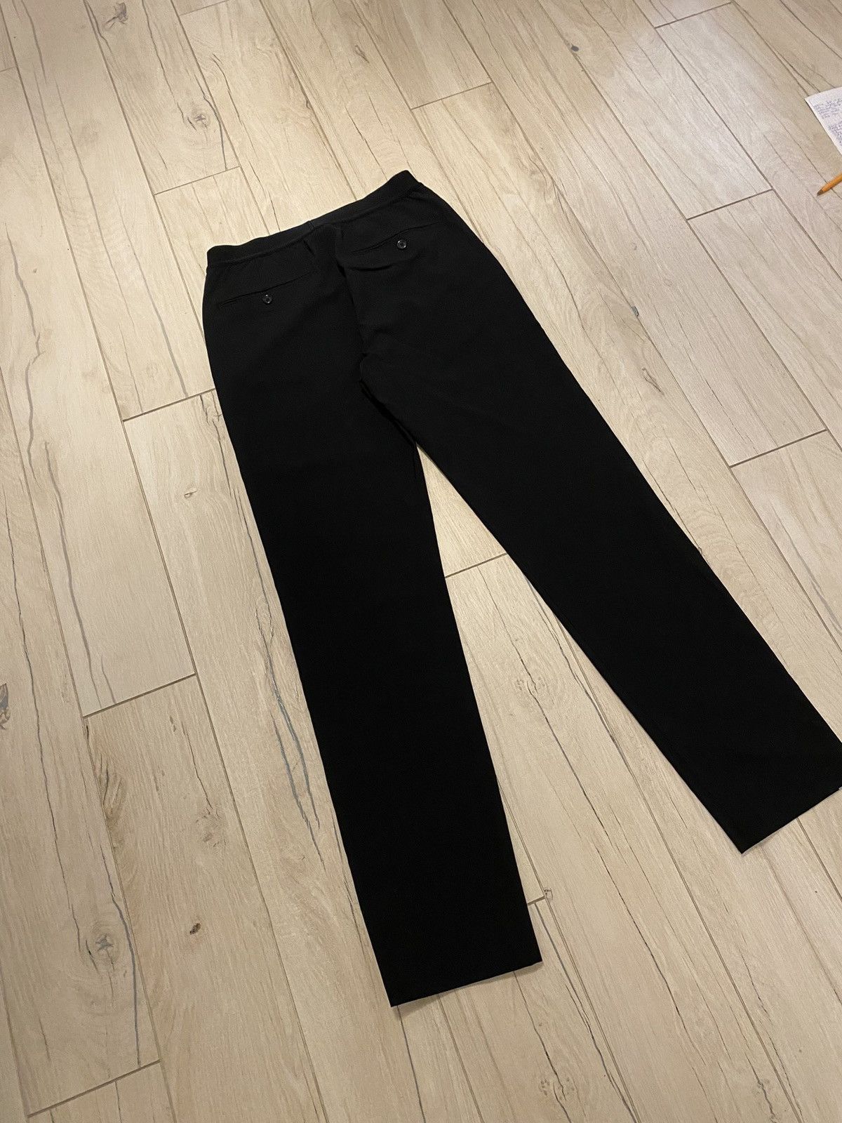 Helmut Lang Helmut Lang Reflective Stripes Black Wool Track Pants Size US 30 / EU 46 - 8 Thumbnail