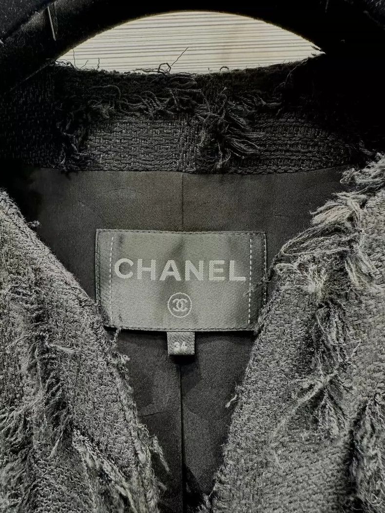 Chanel Chanel Black tassel coat Size XXS / US 00 / IT 34 - 5 Thumbnail